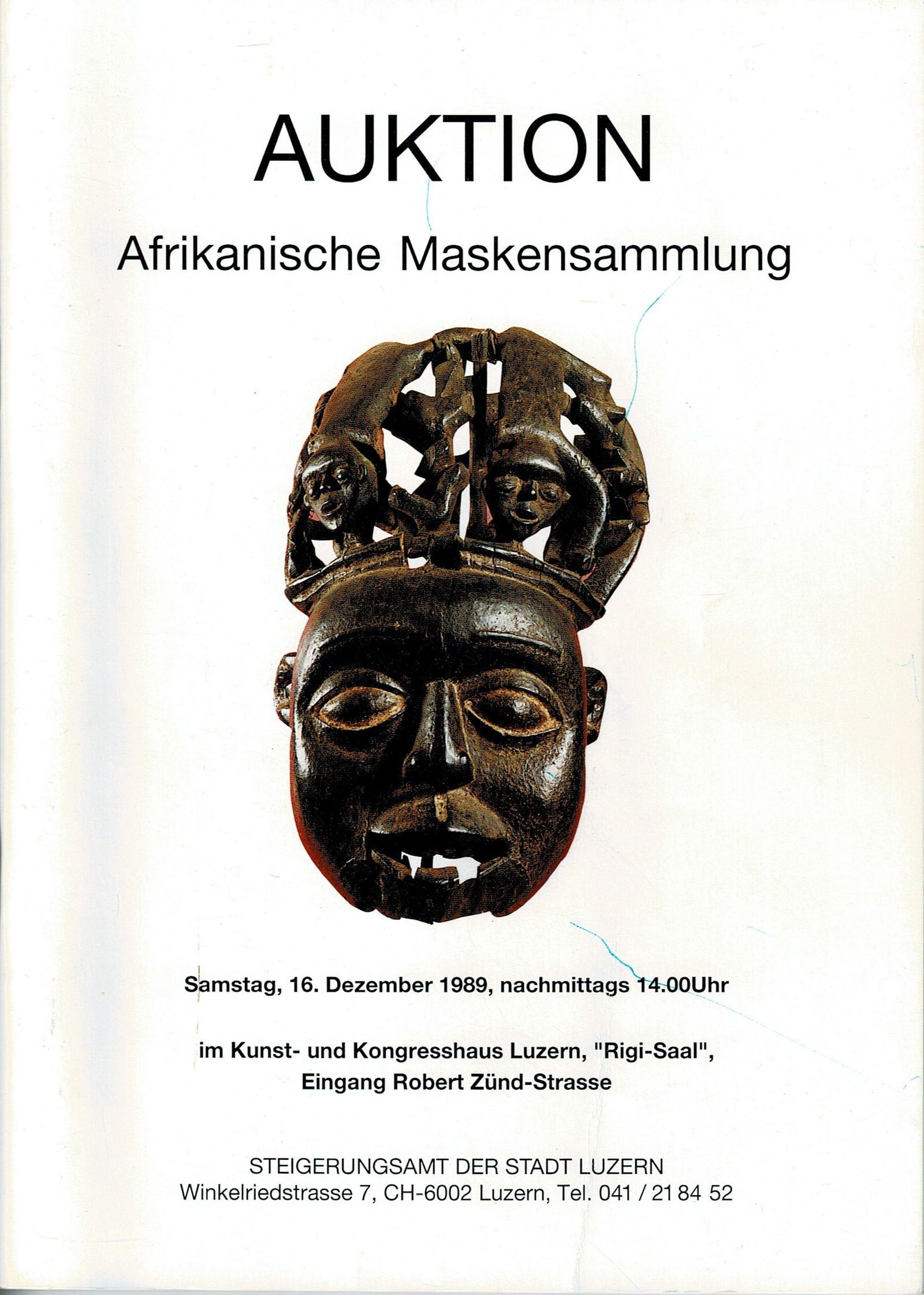 Auktion - Afrikanische Maskensammlung (1 of 1)