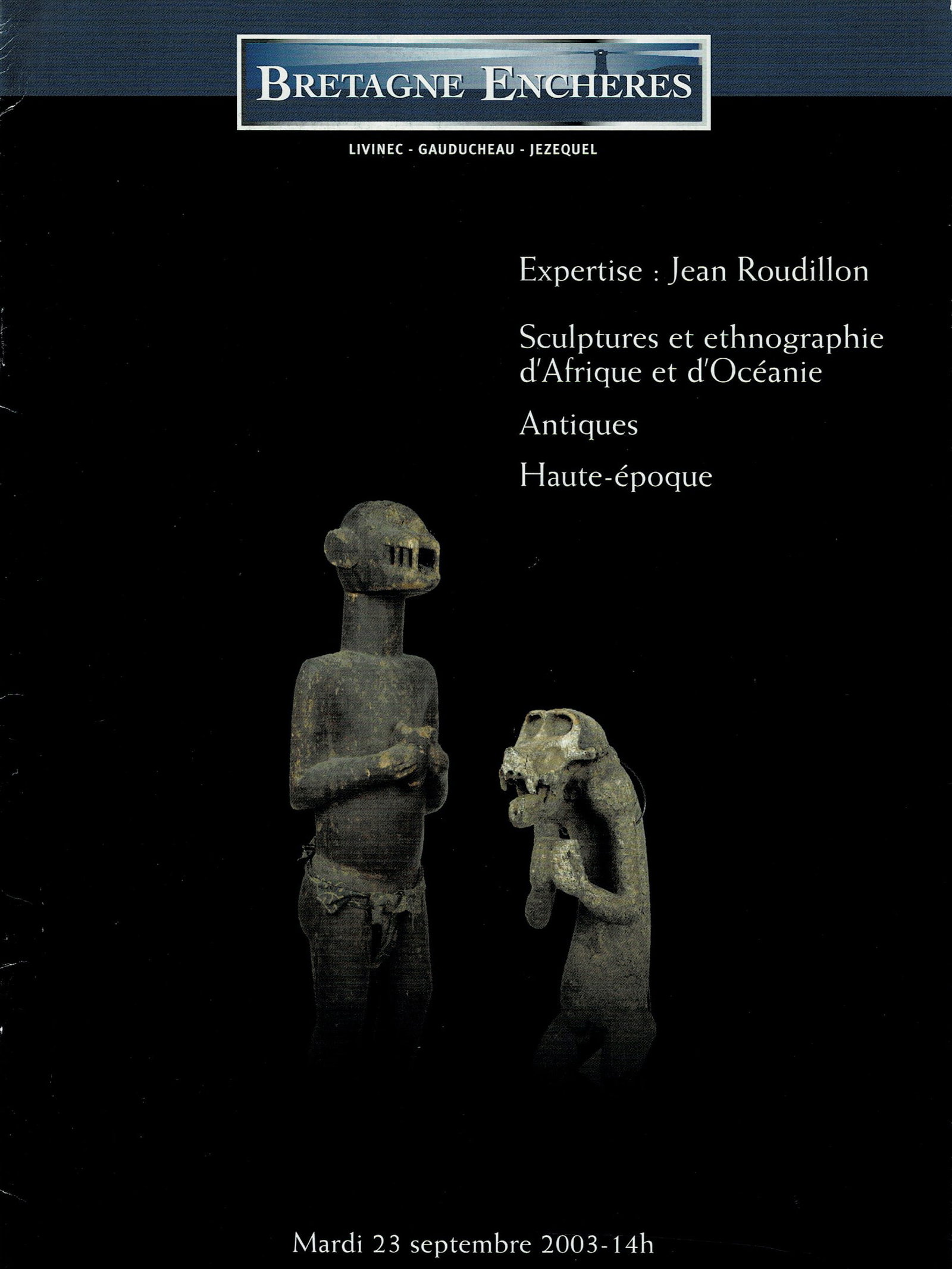 Bretagne Encheres 2003, Sculptures et ethnographie (1 of 1)