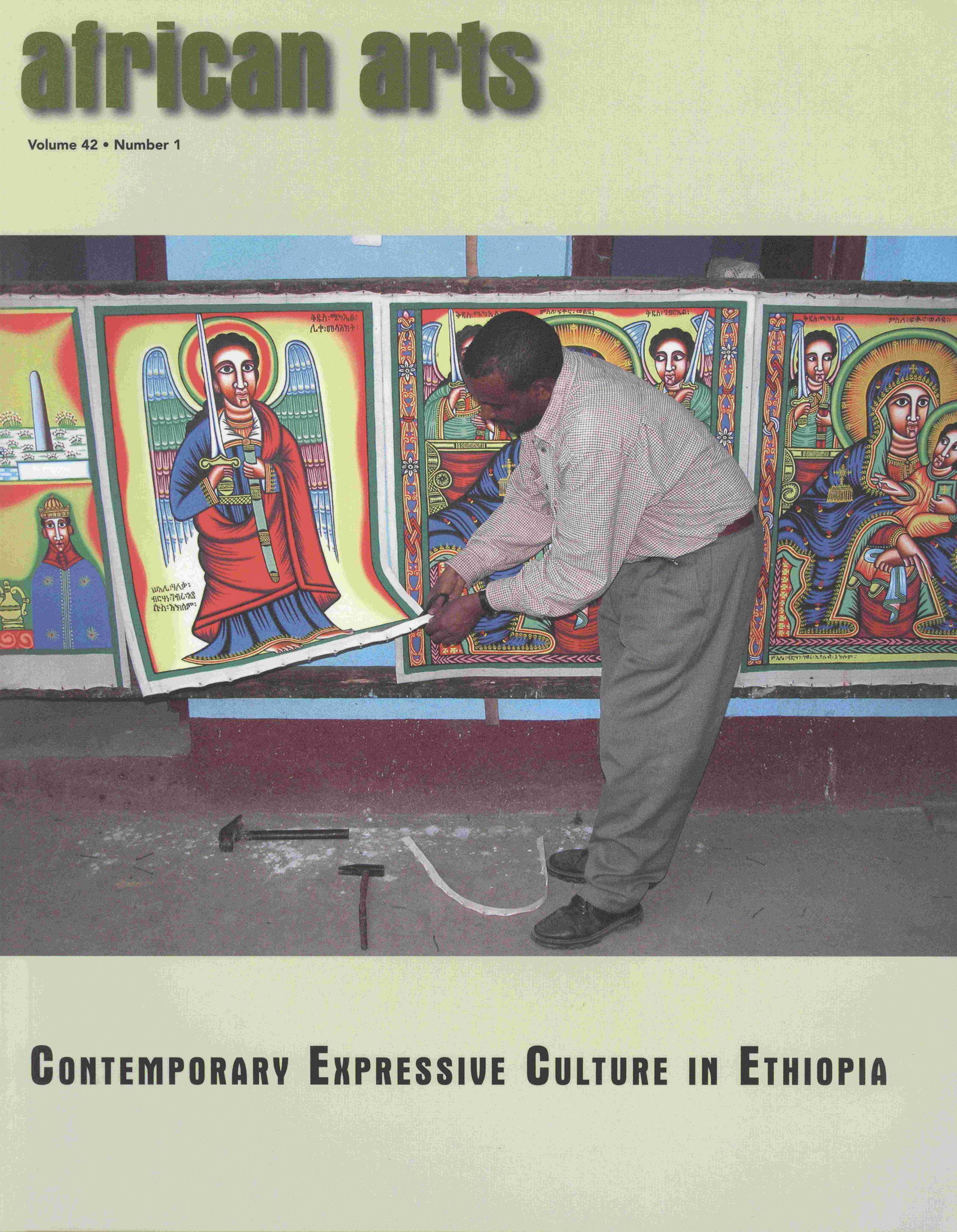 African Arts 2009, Vol. 42 / 1: African Arts 2009, Vol. 42 / 1 UCLA James S. Coleman African Studies Center (2009) English Text/Edition Softcover 370 g --------------------------------------------------- African Arts Magazine - Spri