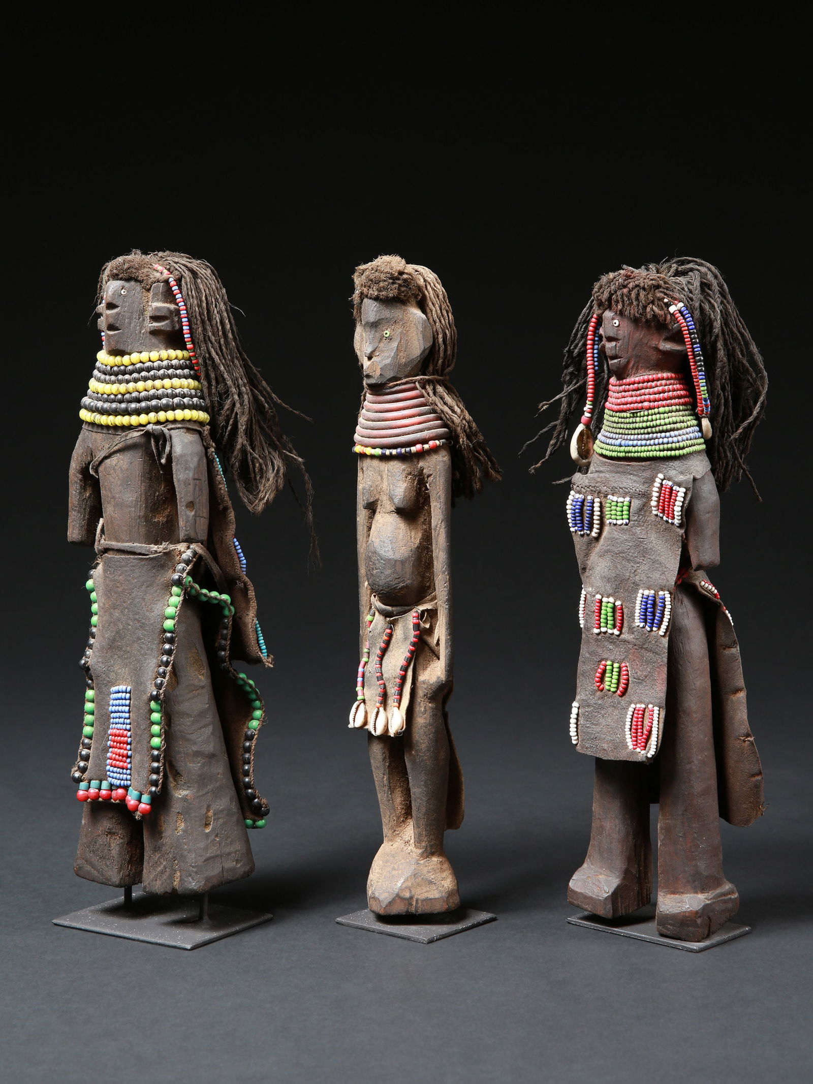 3 Turkana Figures, "adiket" (1 of 10)