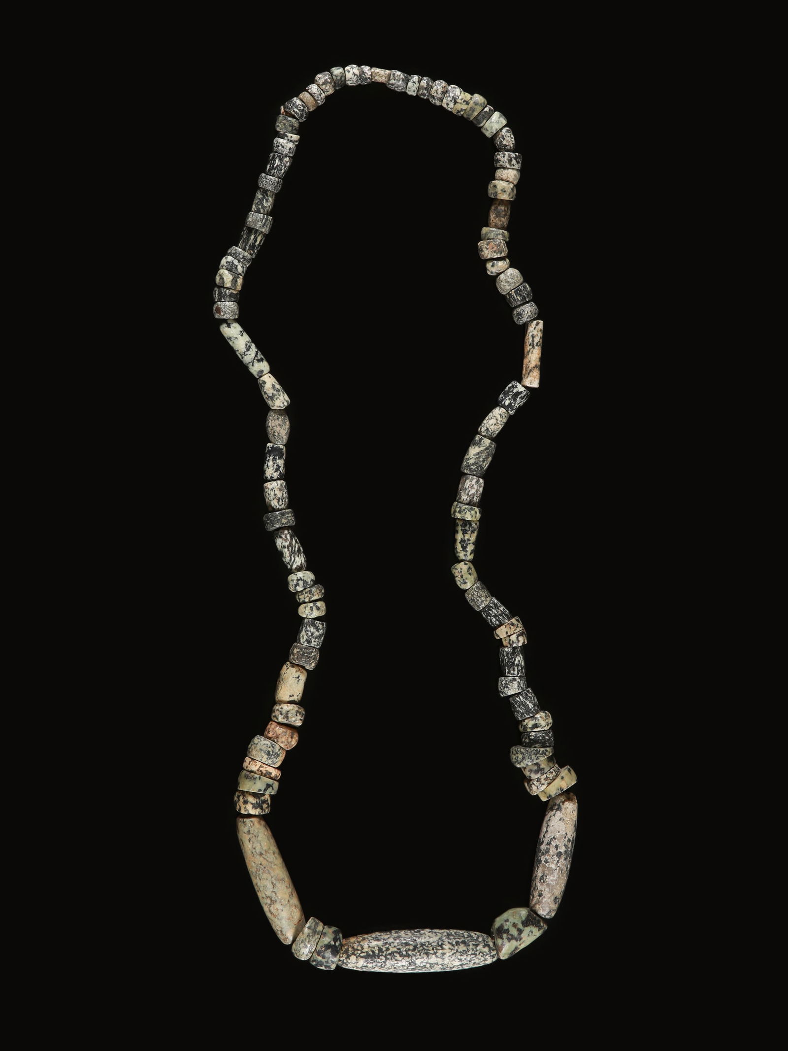 A Dogon Stone Bead Necklace, newly assembled (1 of 4)