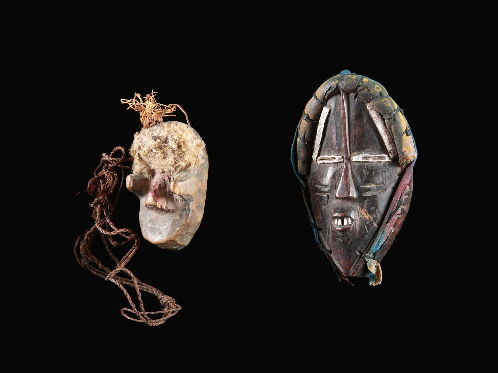 A Dan and a Kran Miniature Mask, "ma go" (1 of 6)