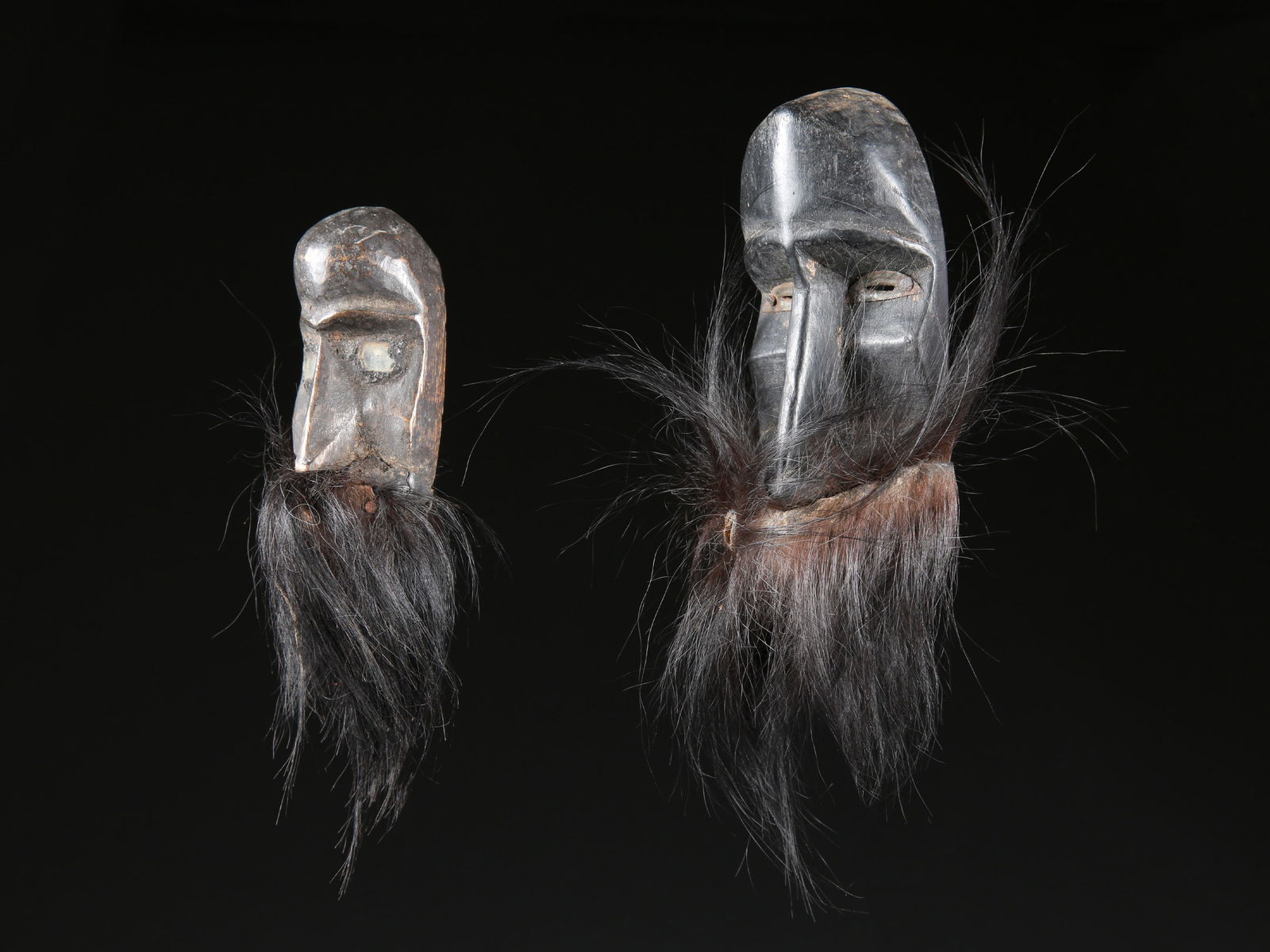 2 Dan Miniature Masks, "ma go" (1 of 7)