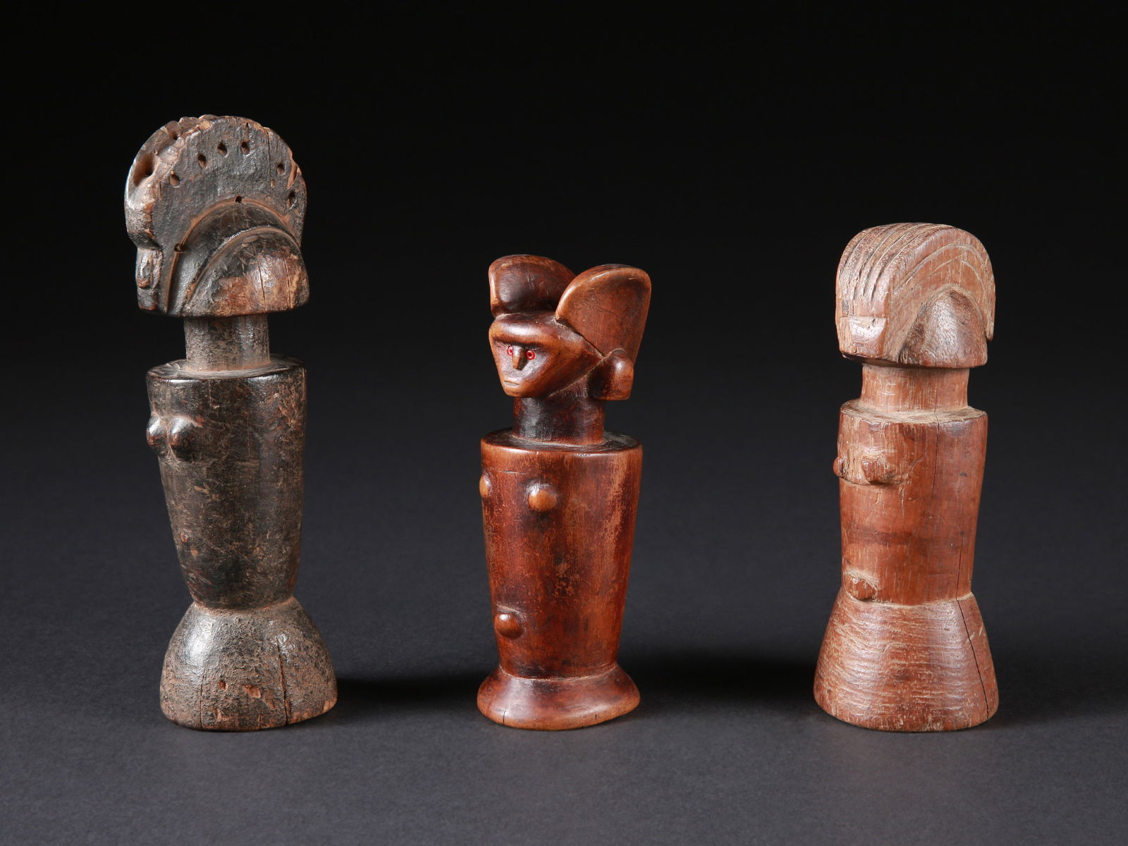 3 Kwere Miniature Figures, "mwana hiti" (1 of 11)