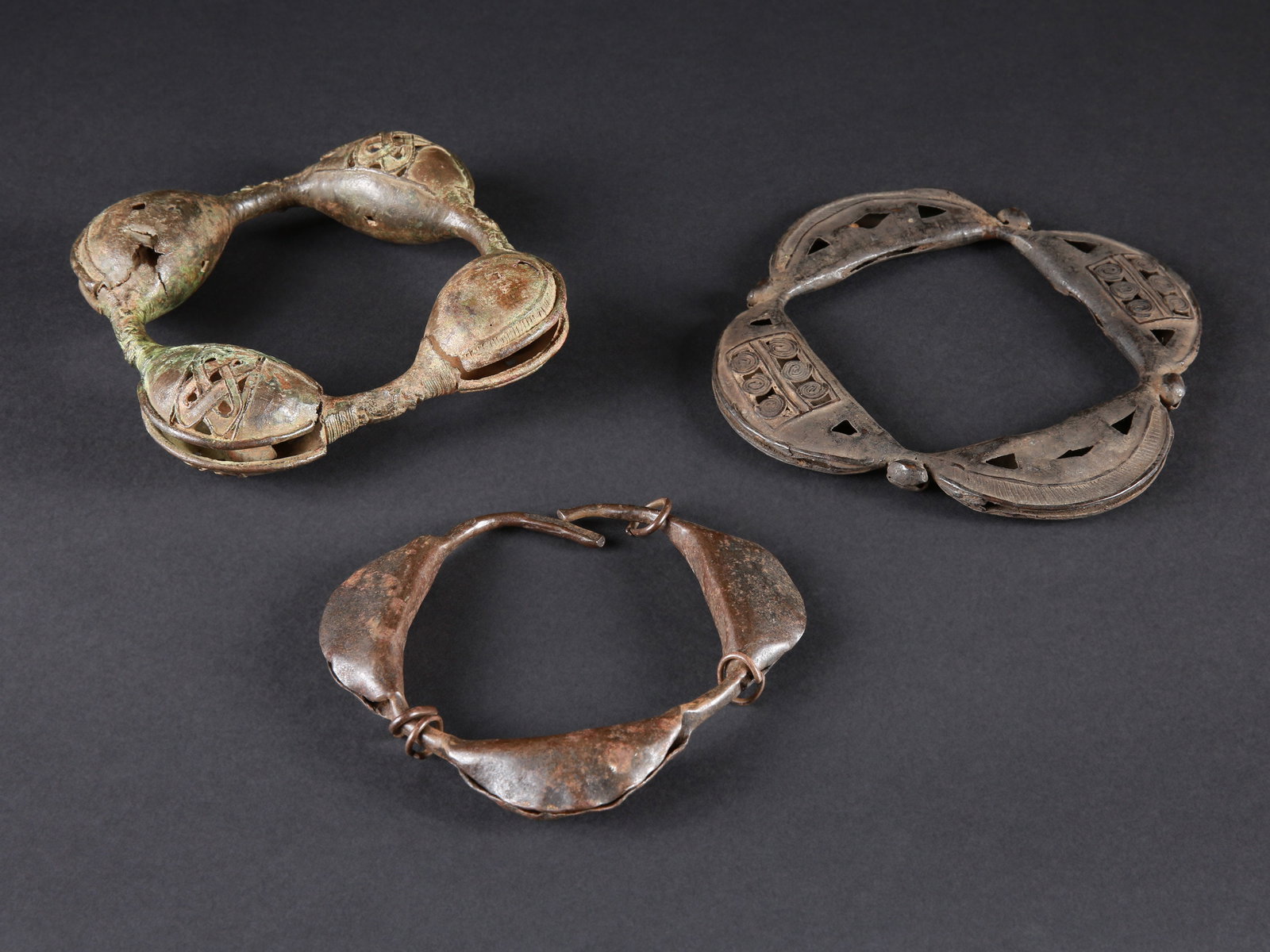 2 Yoruba Anklets and a Chamba Anklet (Rattles) (1 of 4)