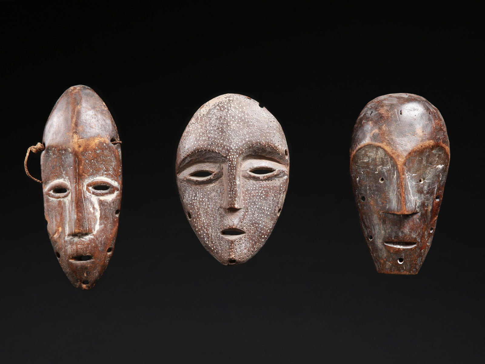 A Lega Miniature Mask, "lukwakongo" (1 of 6)