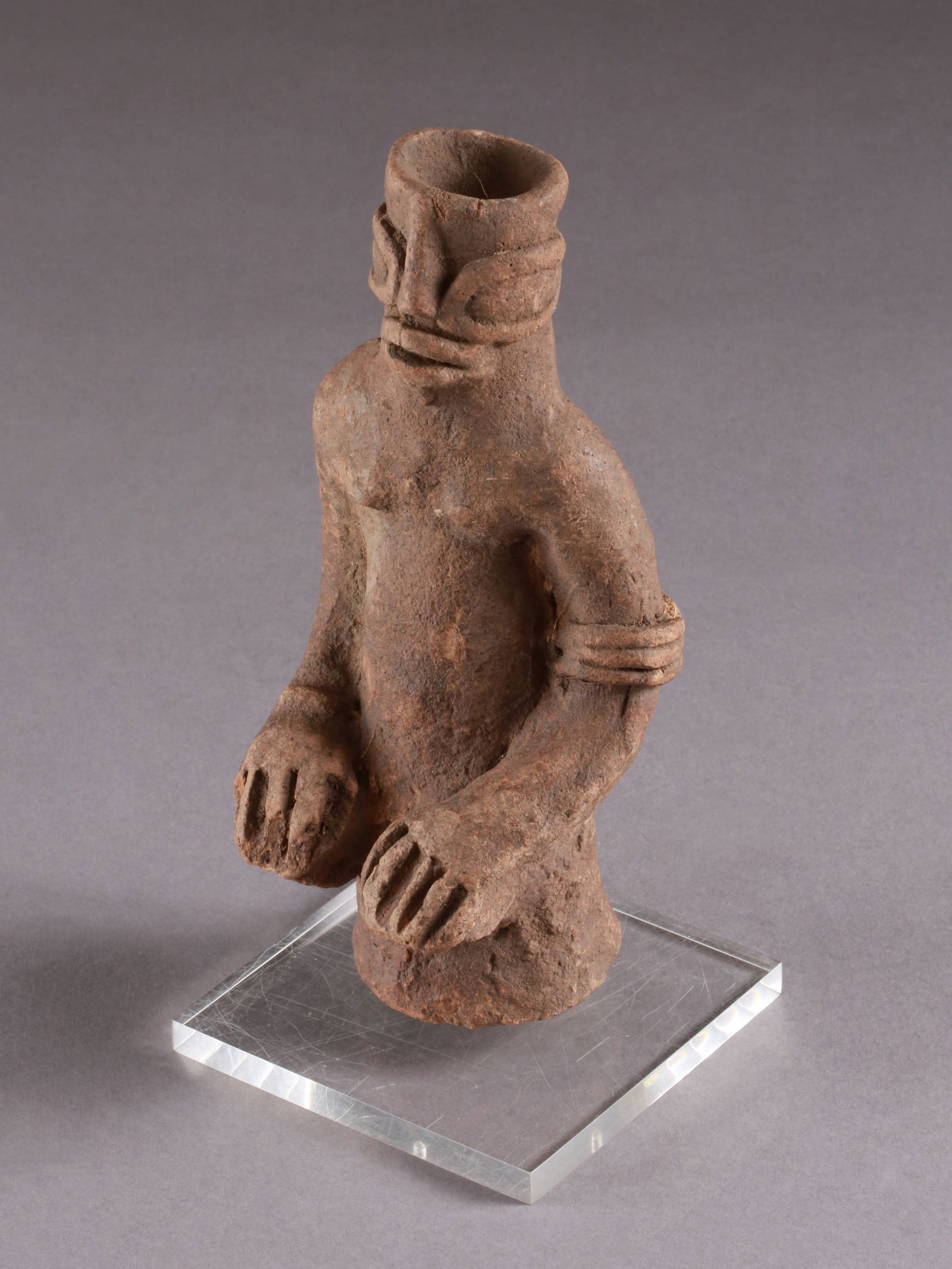 A Koma-Bulsa seated Terracotta Figure, "kronkronbua" (1 of 13)