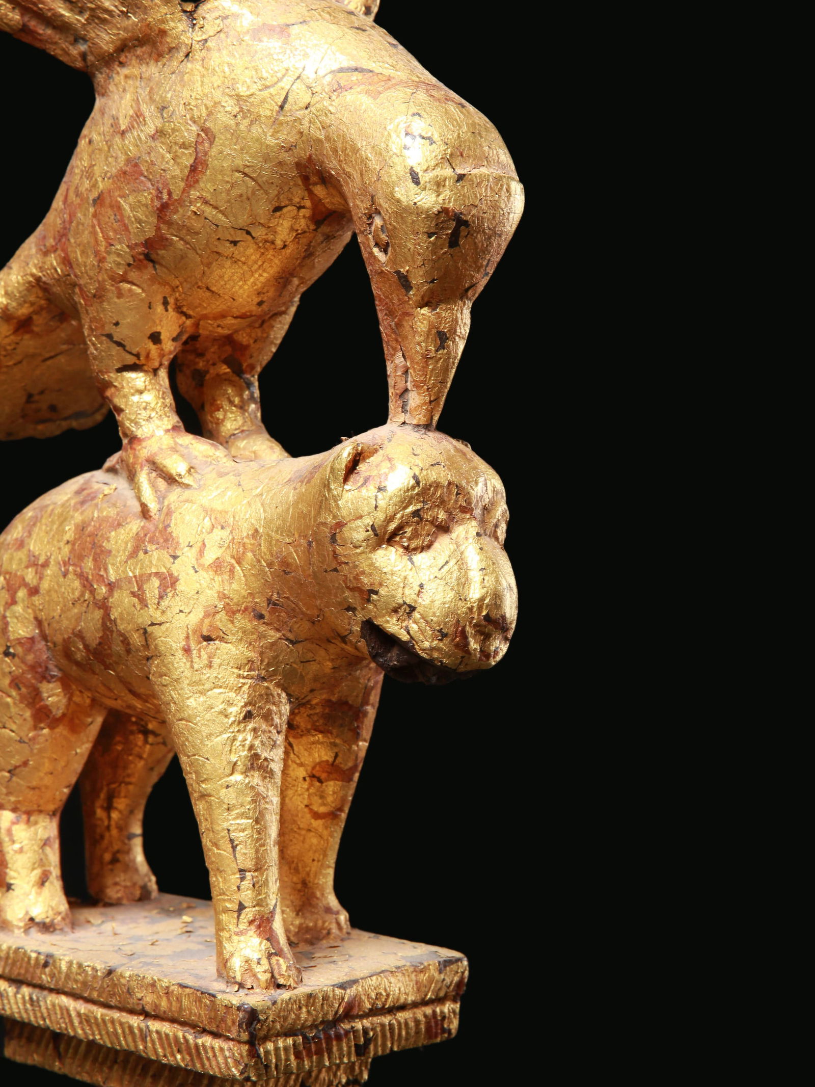 An Asante Linguist Staff Finial, "okyeame poma" (1 of 12)