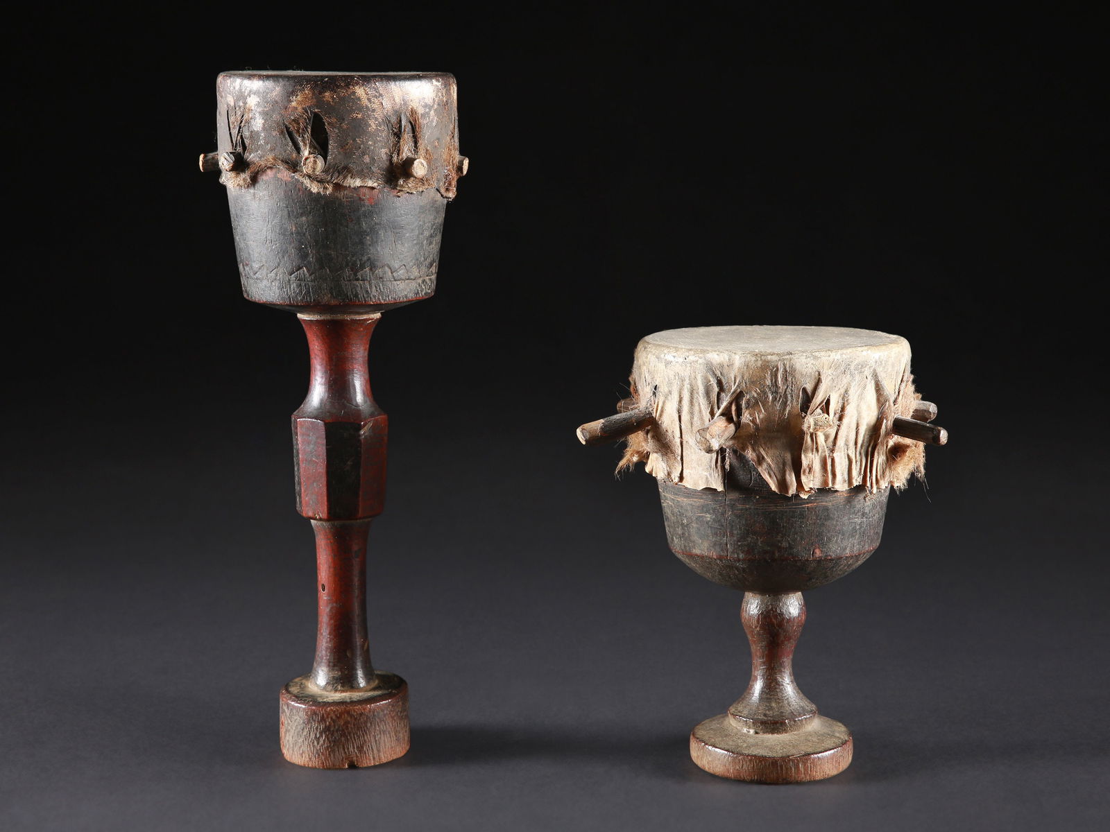 2 Makonde Drums, "likuti" (1 of 7)