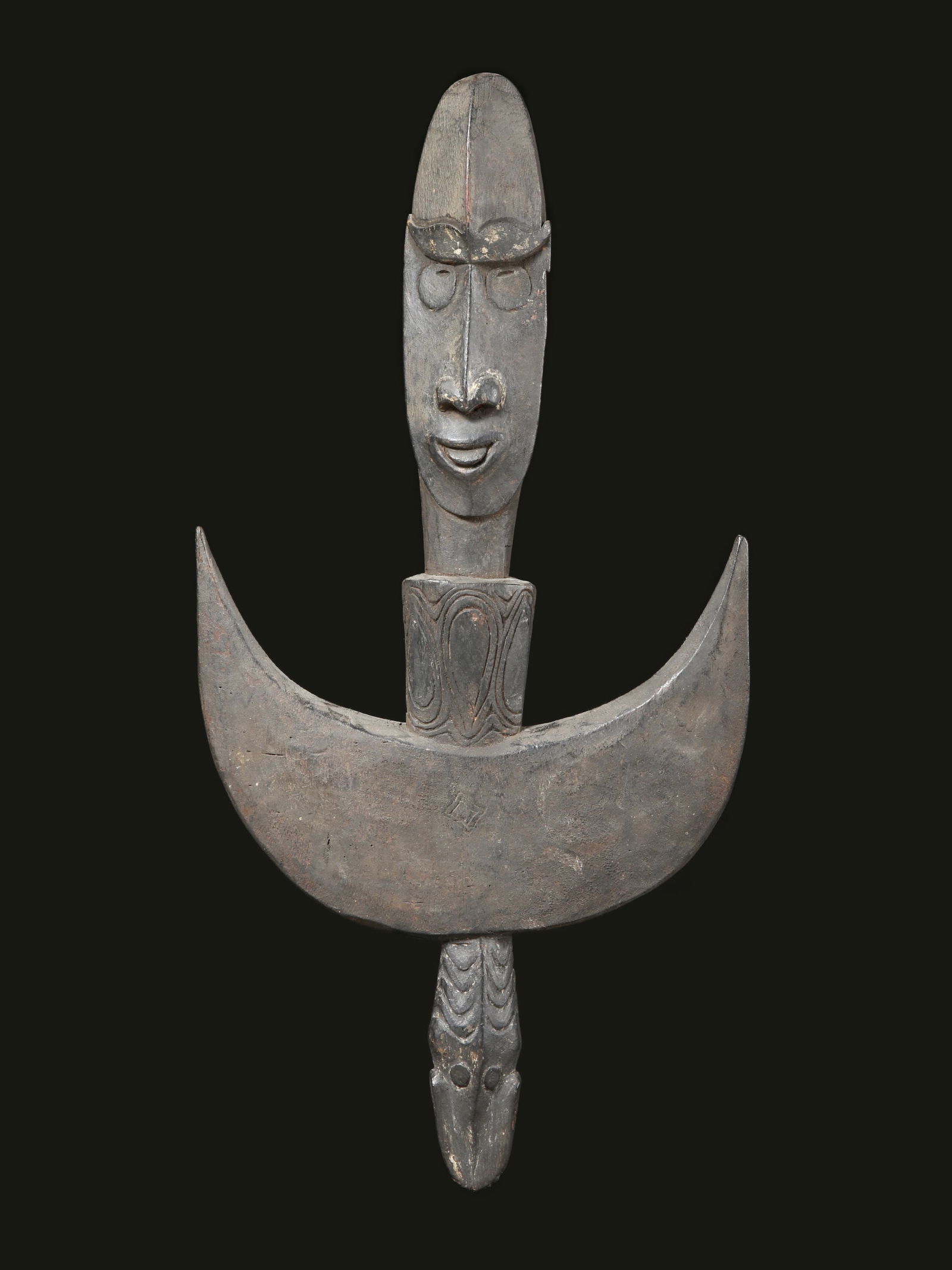 A Iatmul Anthropomorphic Suspension Hook, "samban" (1 of 6)