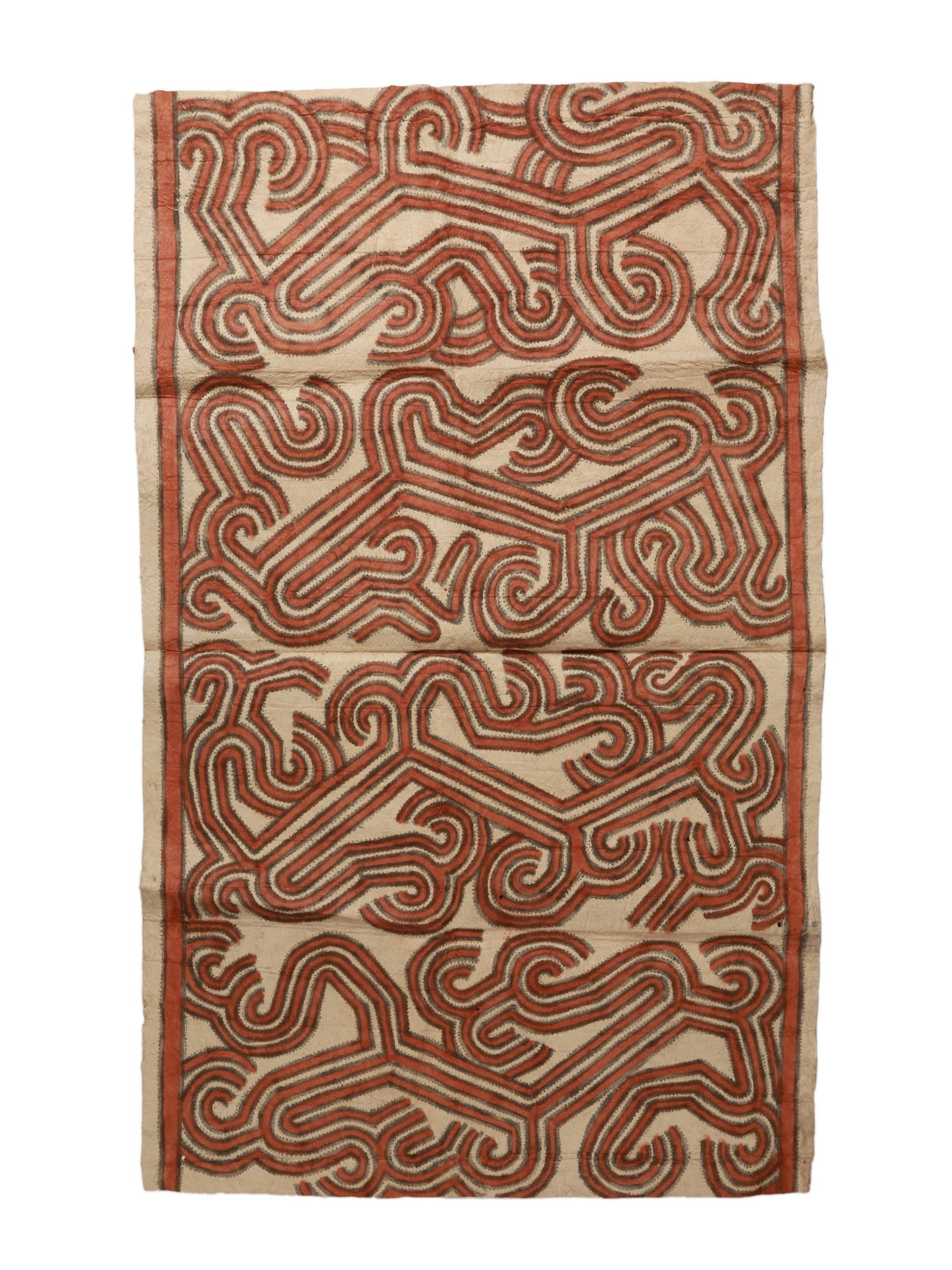 An Oro Province Barkcloth Panel, "tapa" (1 of 3)
