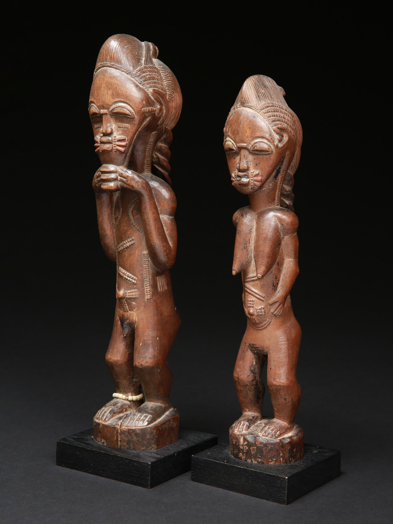 A Baule Pair of Figures, "yassoua ni bla" (1 of 18)