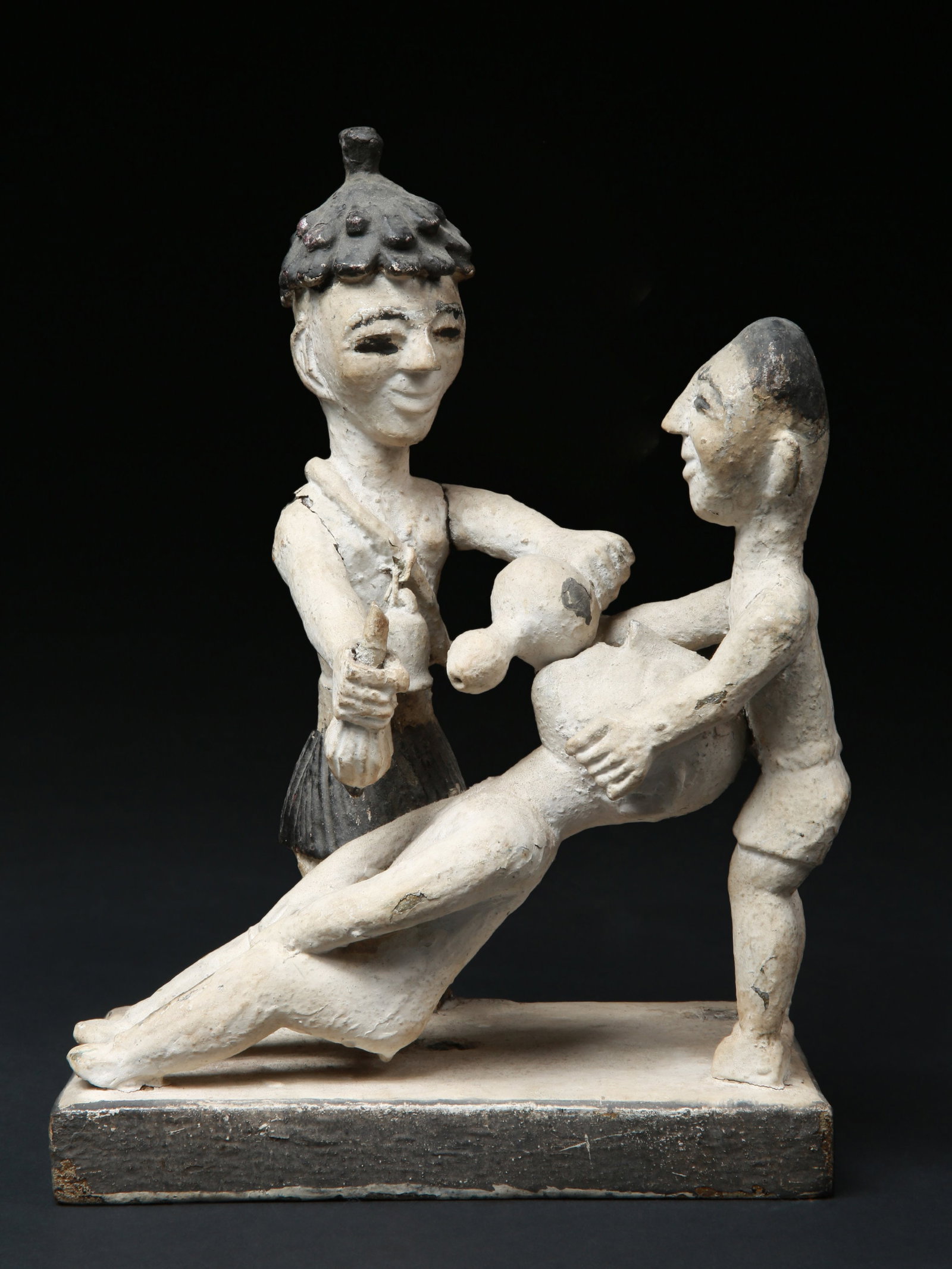 An Asante Linguist Staff Finial, "okyeame poma" (1 of 15)