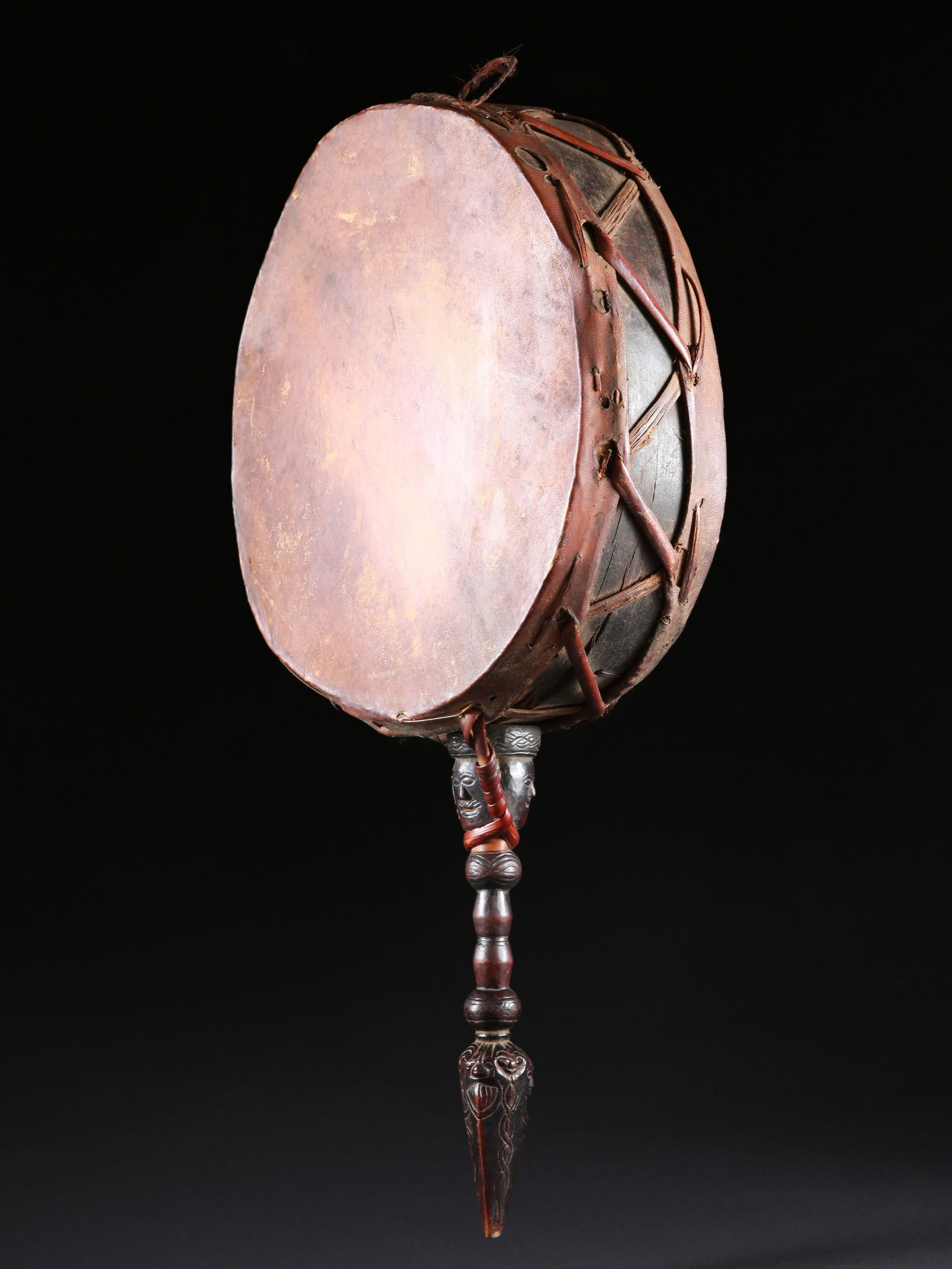 A Nepalese Shaman ("jhakri") Frame Drum, "dhyāngro" (1 of 7)