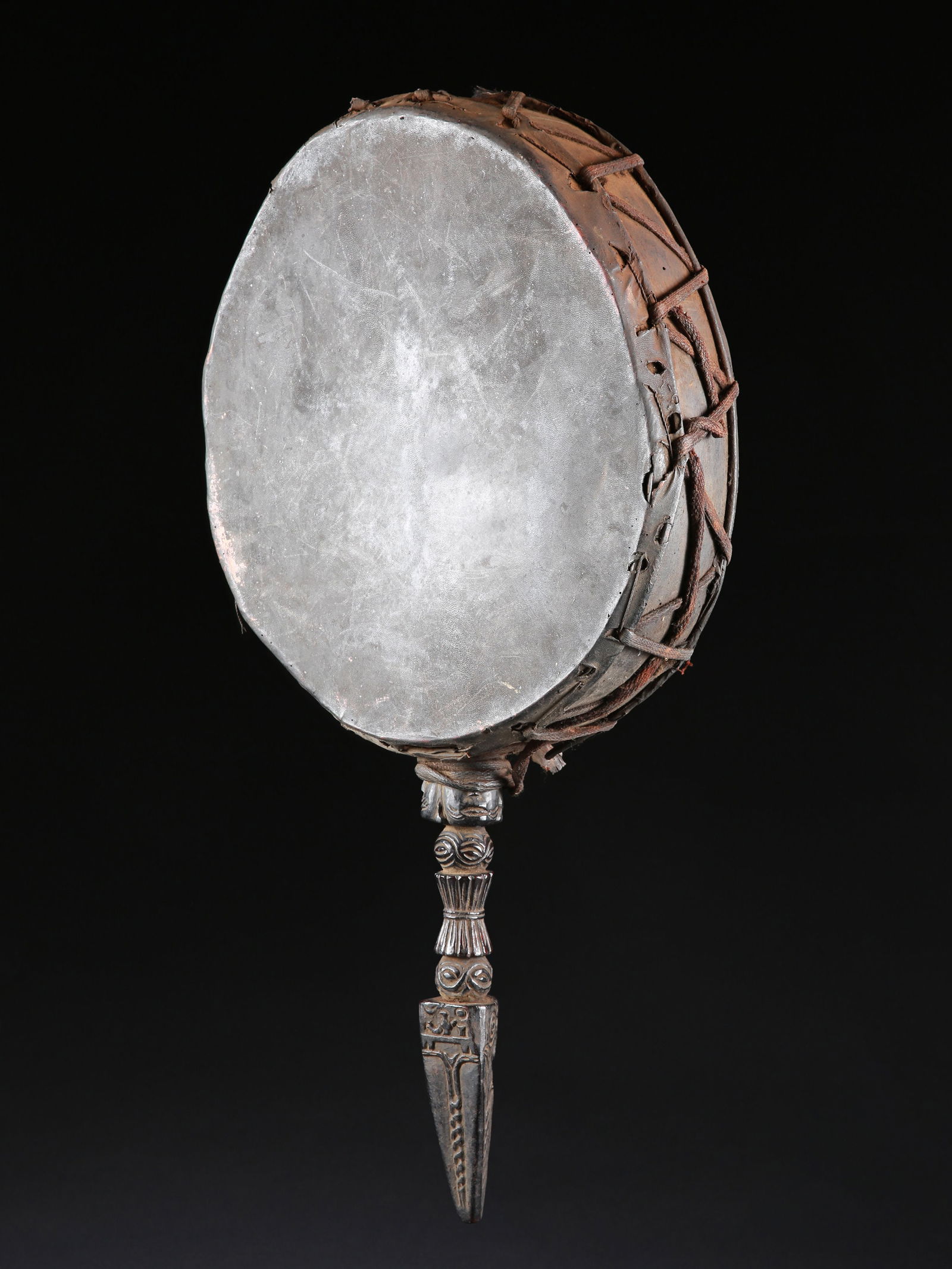 A Nepalese Shaman ("jhakri") Frame Drum, "dhyāngro" (1 of 7)