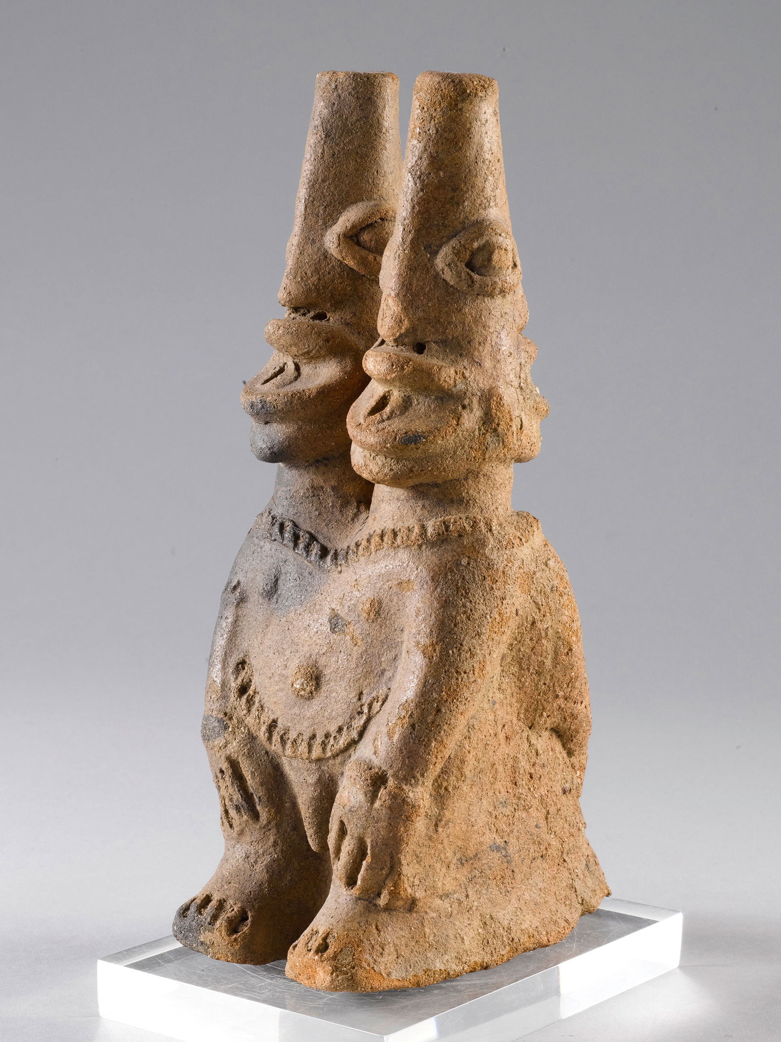 A Koma-Bulsa Janus-like Figure with two Heads and four Faces (1 of 17)
