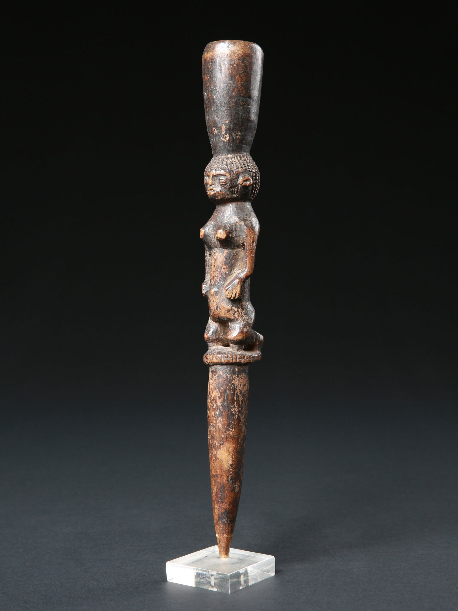 A Yoruba figurative Divination Tapper, "iroke Ifa" (1 of 10)