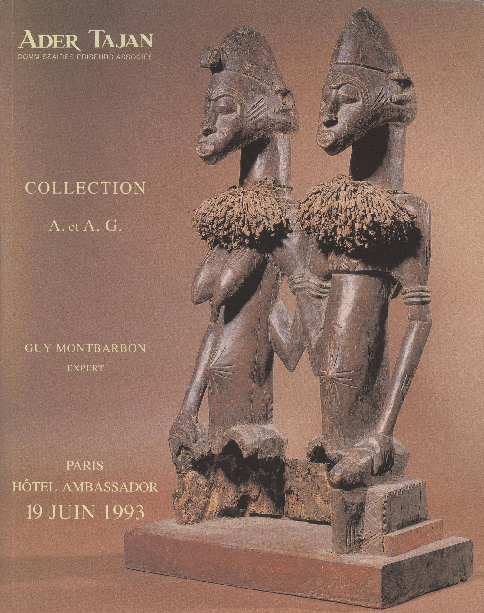 Ader Tajan 1993, Art Africain: Ader Tajan 1993, Art Africain Collection A. et A. G. Ader Tajan, Paris (19.06.1993) French Text/Edition 96 pages Numerous illustrations Softcover 361 g CHF 10 / 20