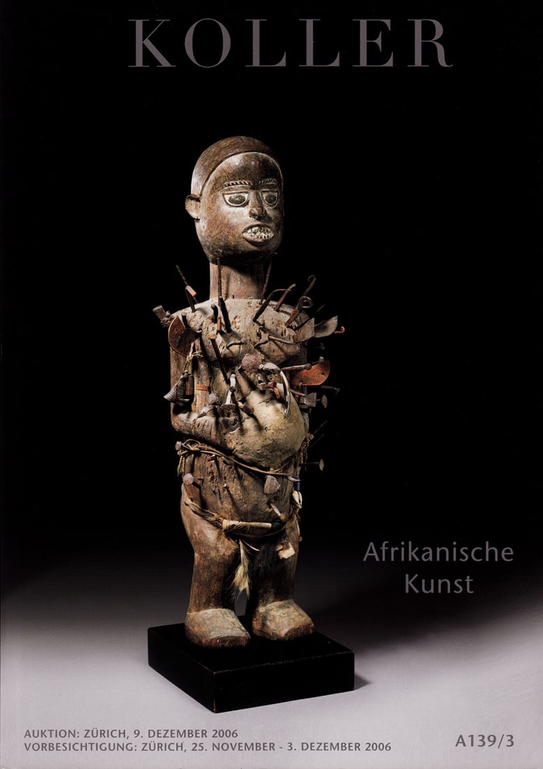 Galerie Koller 2006, Afrikanische Kunst. Auktion 5: Galerie Koller 2006, Afrikanische Kunst. Auktion 5 Zürich: Galerie Koller (09.12.2006) German Text/Edition 66 pages Numerous illustrations Softcover 413 g CHF 20 / 40