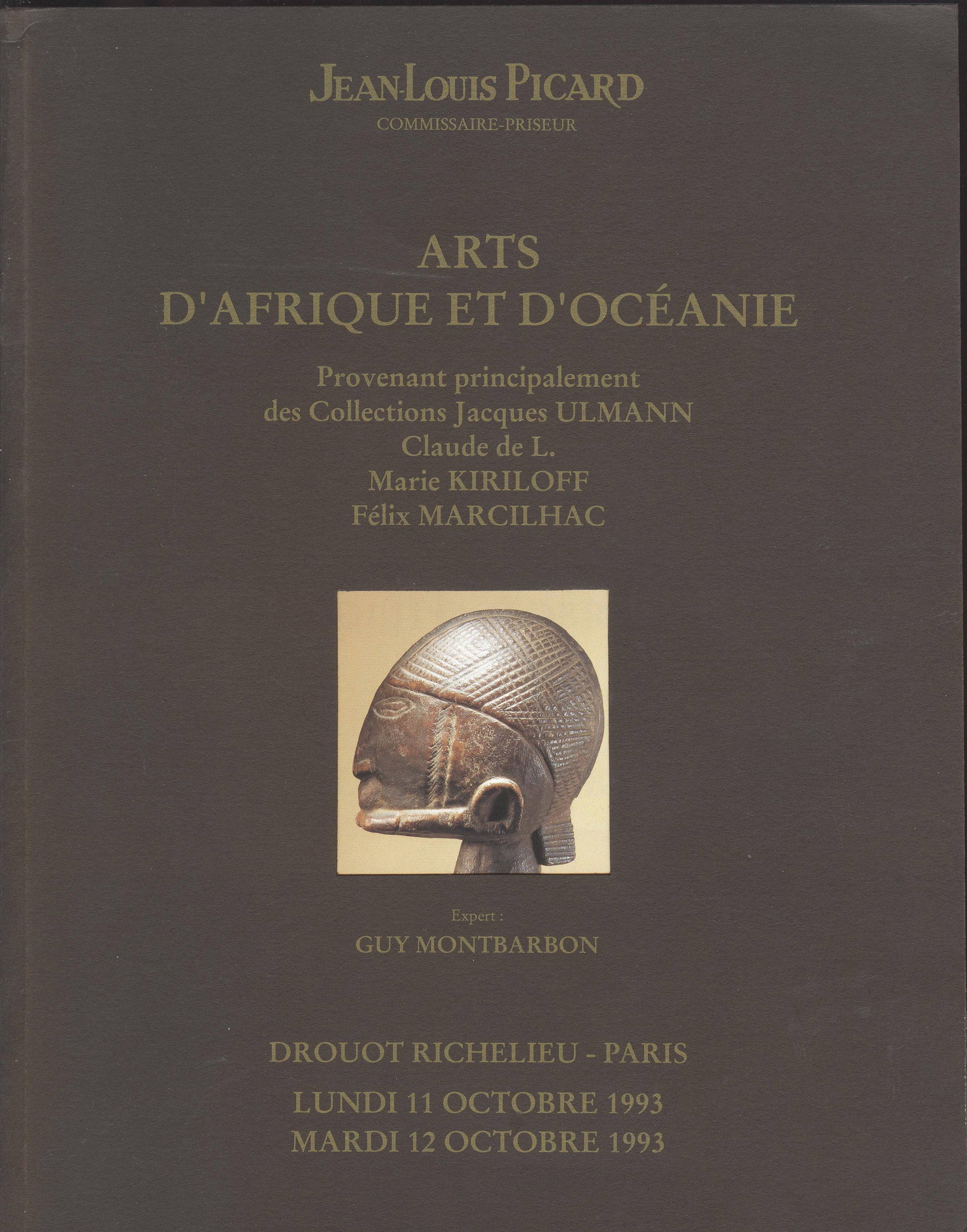 Jean-Louis Picard 1993, Arts d'Afrique et d'Océanie: Jean-Louis Picard 1993, Arts d'Afrique et d'Océanie Jean-Louis Picard, Paris (11.10.1993) French Text/Edition 100 pages Numerous illustrations Softcover 434 g ------------------------------------