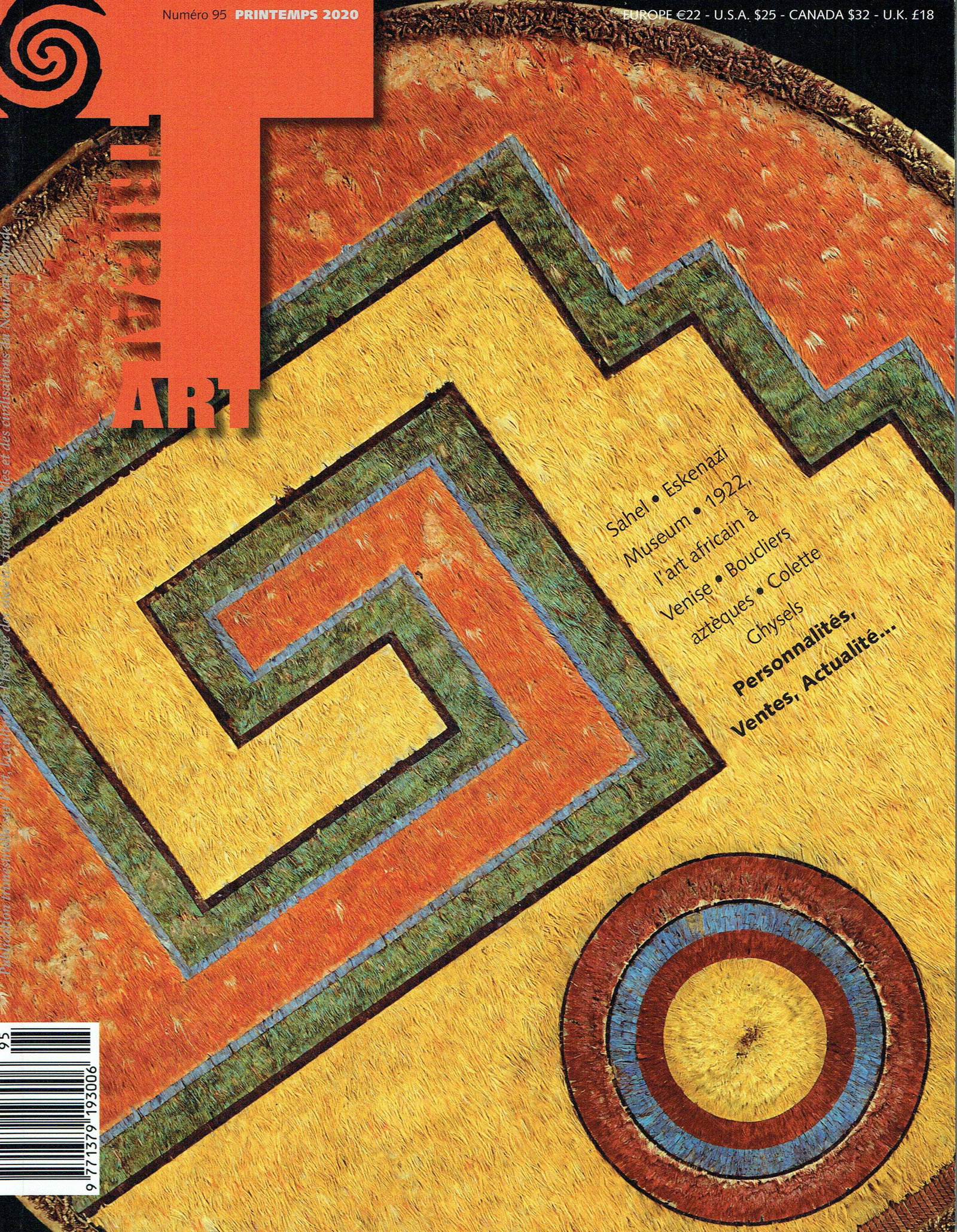 Tribal Art 2020, Numéro 95 / Printemps: Tribal Art 2020, Numéro 95 / Printemps Primedia, Belgien (2020) French Text/Edition 133 pages Numerous illustrations Softcover 724 g CHF 10 / 20