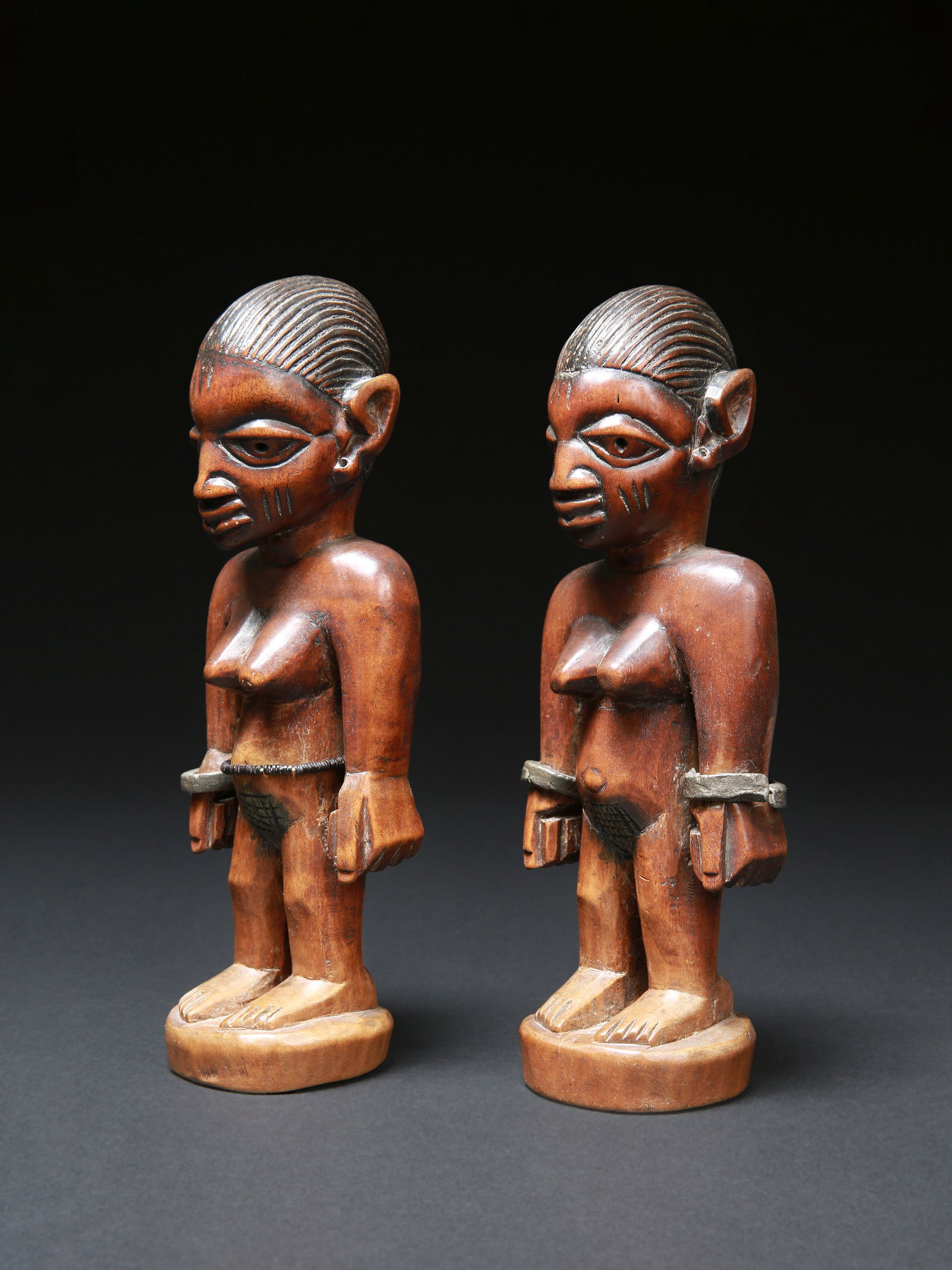 A Yoruba Pair of Twin Figures, "ere ibeji" (1 of 16)
