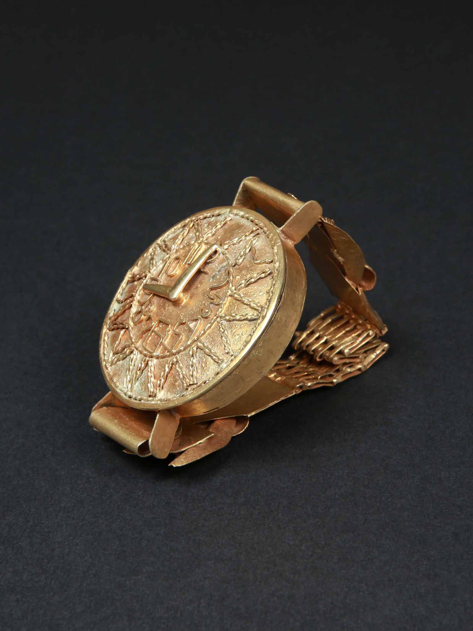 An Asante courtly Prestige Object, Replica of a Wristwatch  (1 of 9)