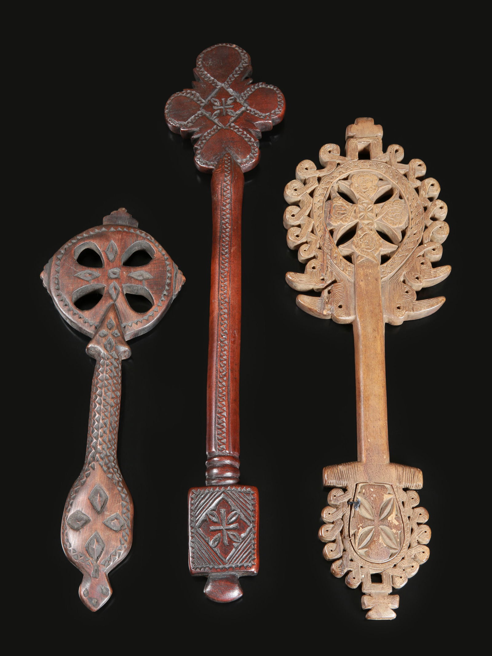 3 Ethiopian Hand Crosses, "mäsqäl" (1 of 11)