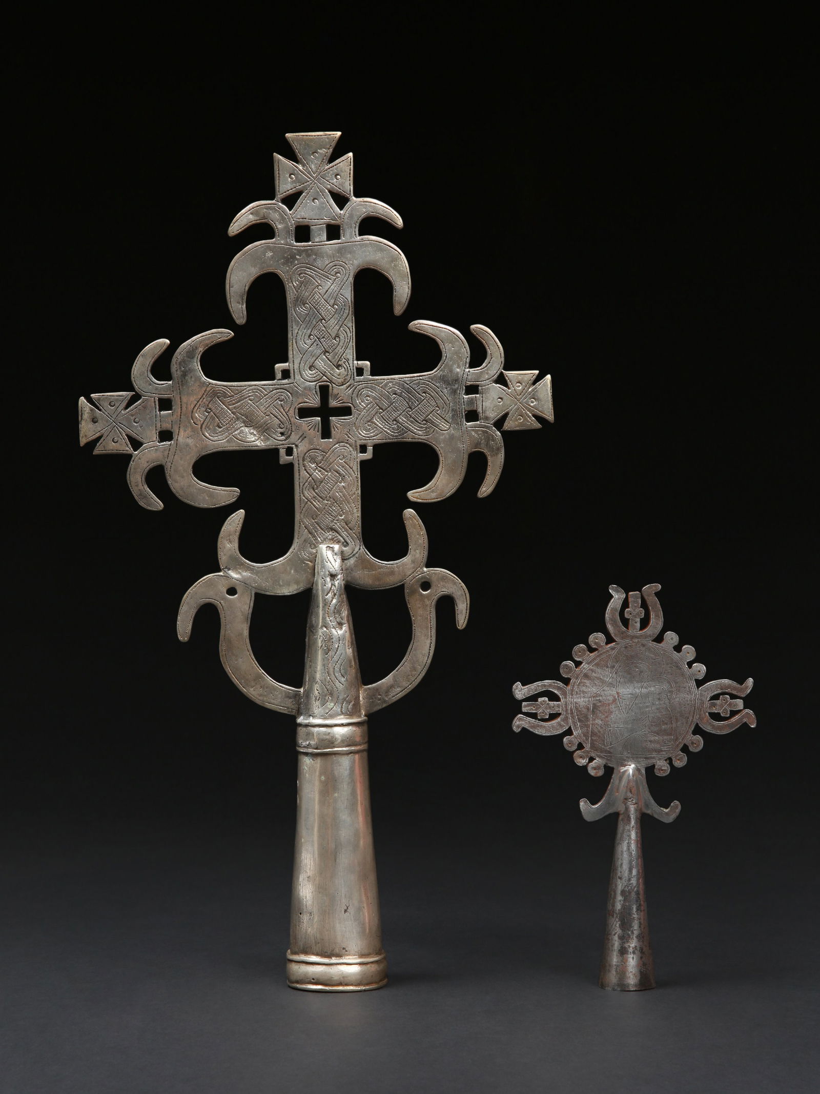 2 Ethiopian Processional Crosses, "yämäsor mäsqäl" (1 of 8)