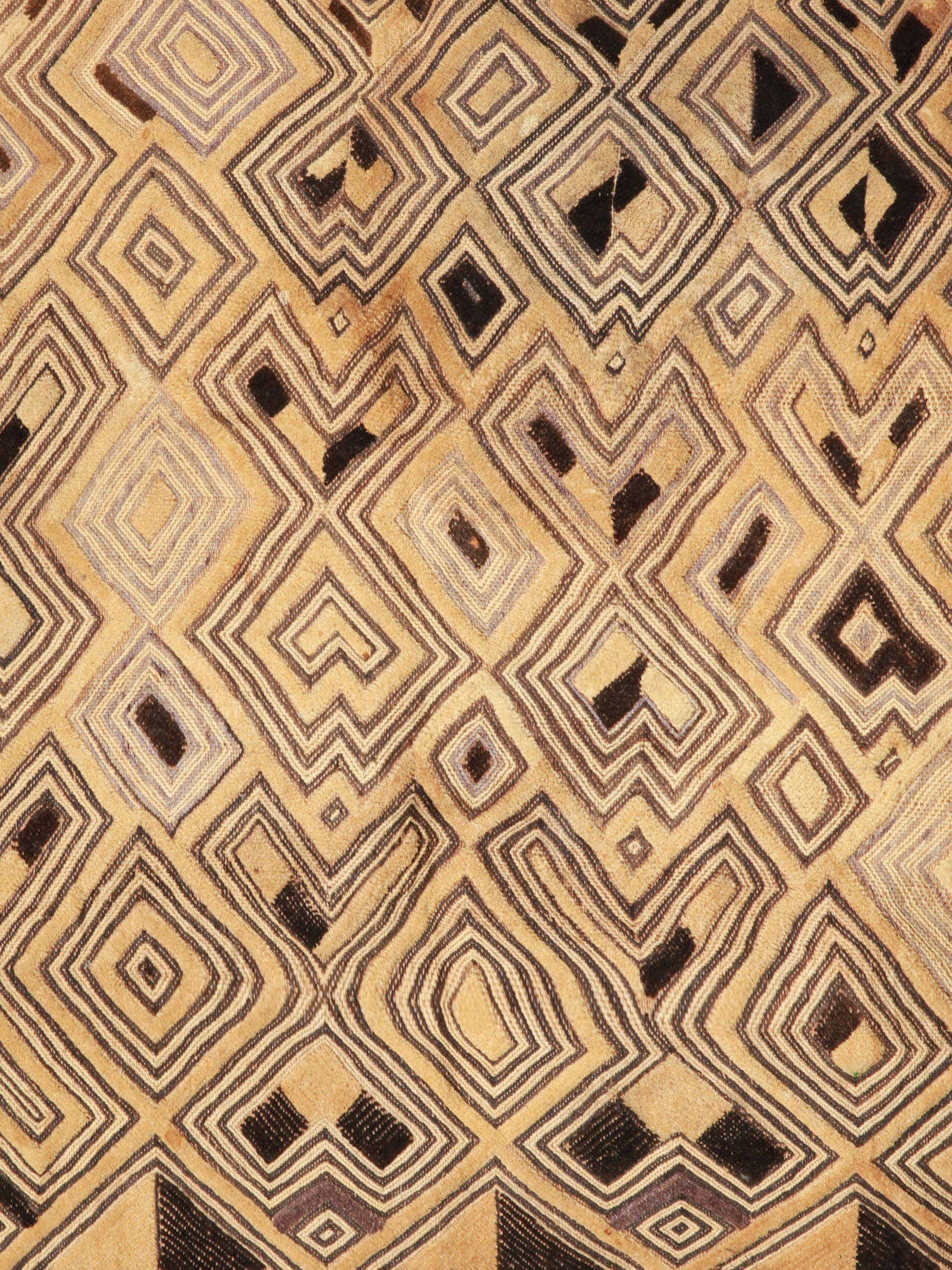 A Kuba-Shoowa embroidered Textile Panel, "Kasaï Velvet" (1 of 2)