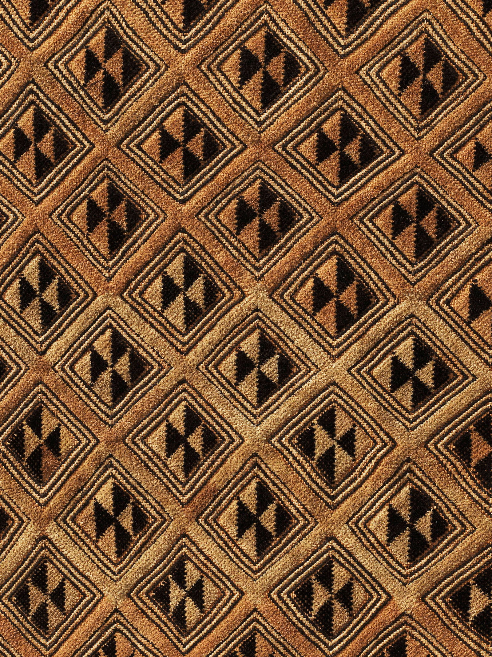 A Kuba-Shoowa embroidered Textile Panel, "Kasaï Velvet" (1 of 2)