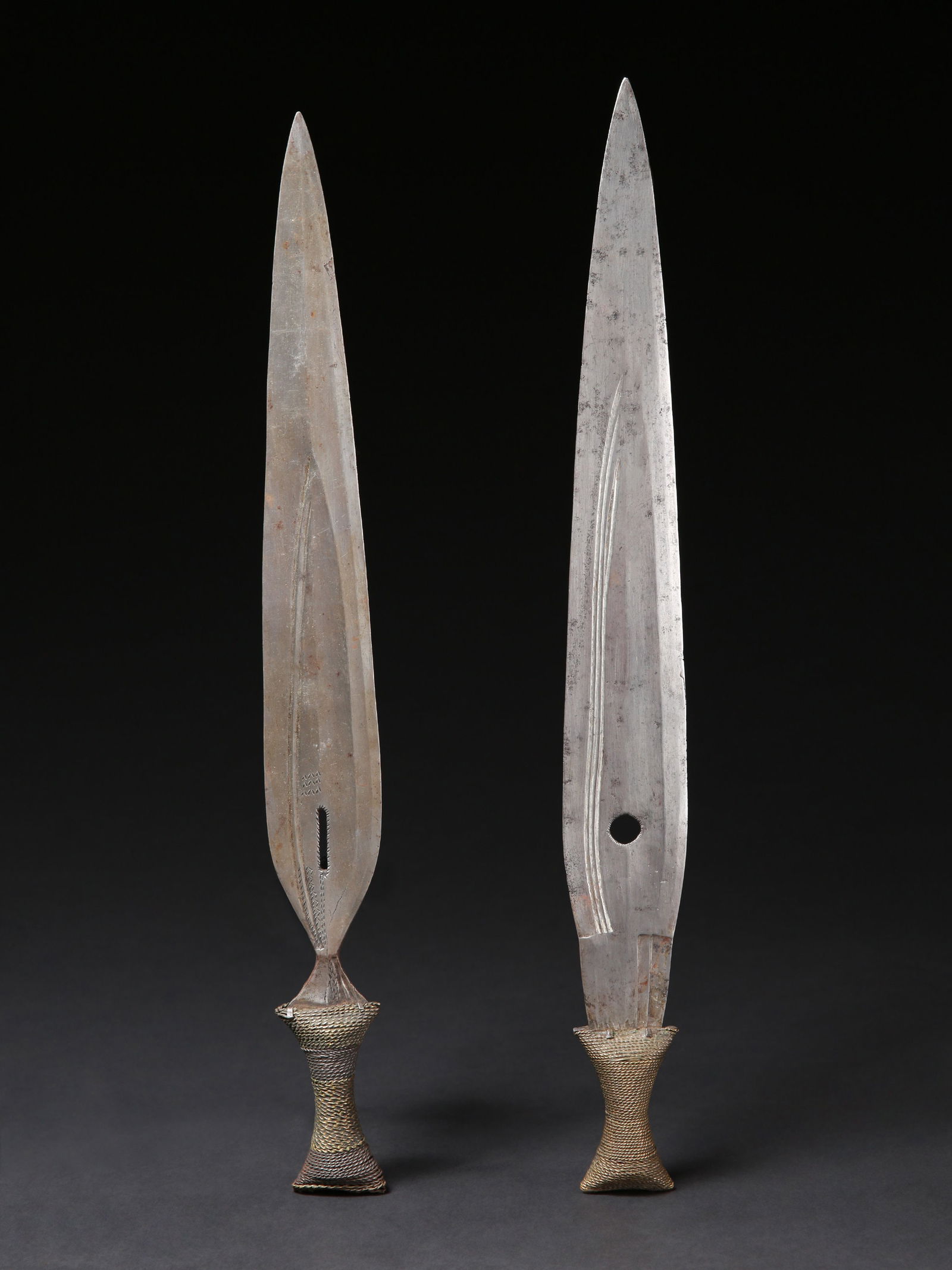 2 Boa Ceremonial Short Swords, "mambeli" (1 of 4)
