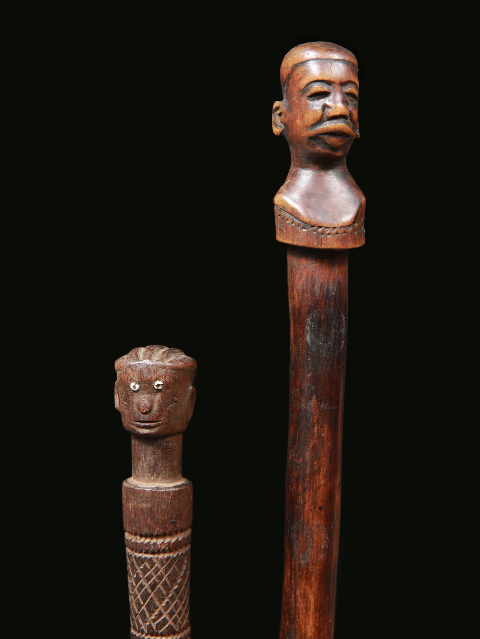 2 Tanzanian Ceremonial Staffs (1 of 10)
