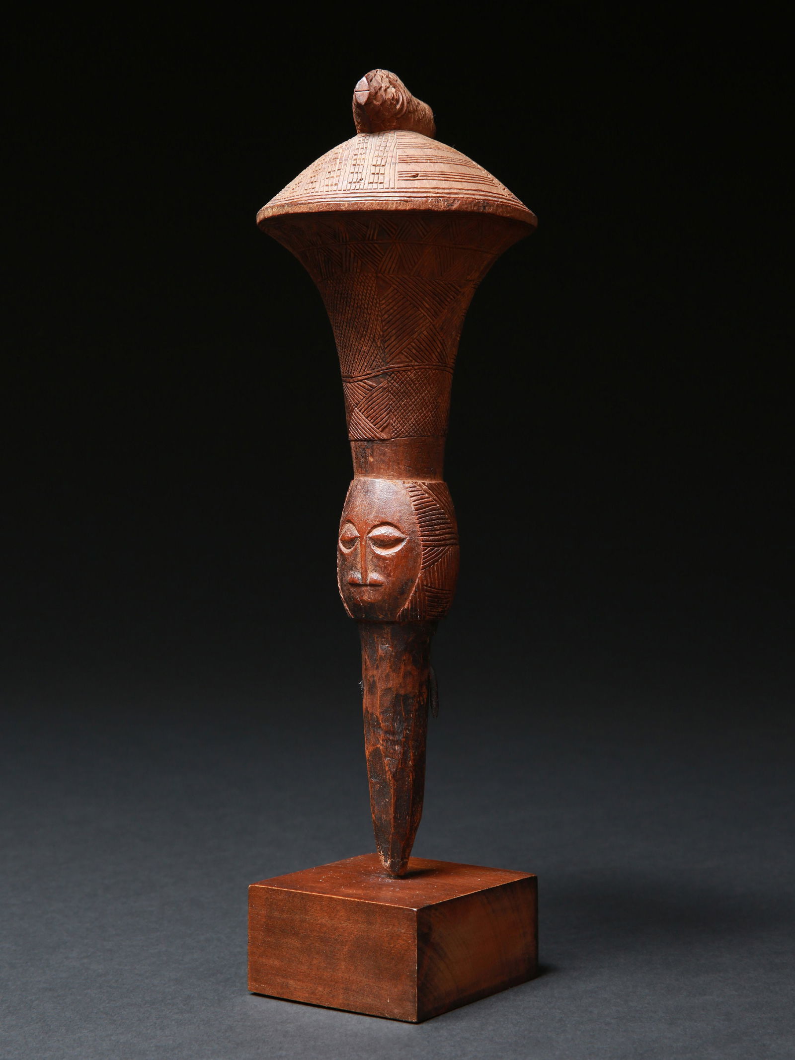 A Baule Handle of a Ceremonial Whisk, "nandwa blawa" (1 of 15)