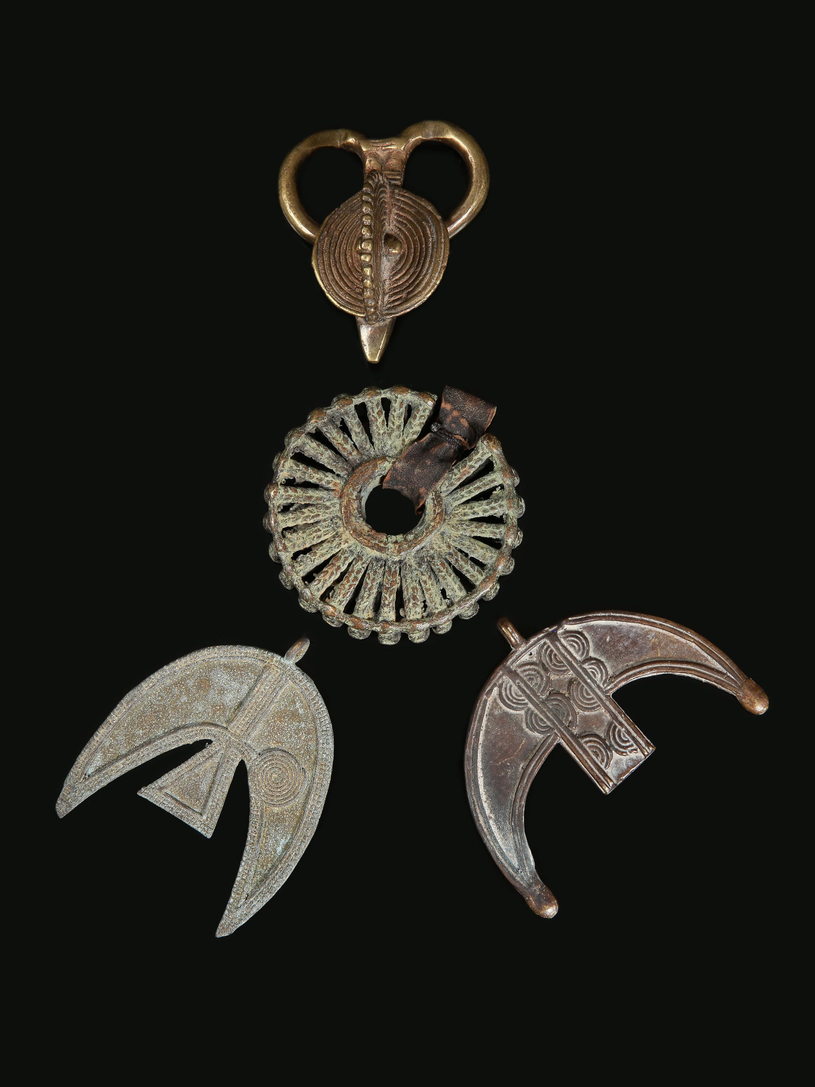 2 Gurunsi and a Dogon Amulet, and a Mossi Bridle Element (1 of 5)