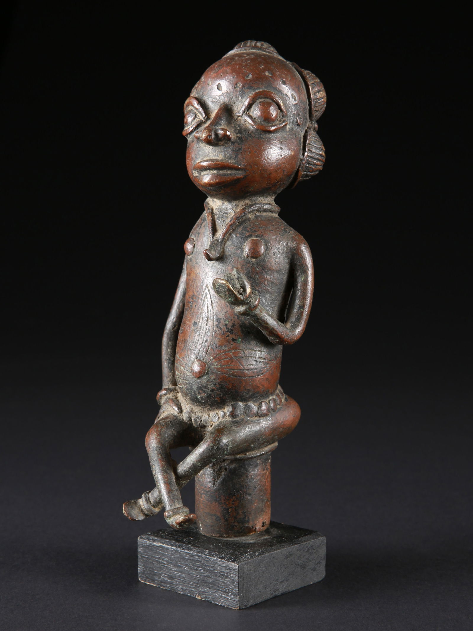 A Bamum seated Figure (Staff Finial?) (1 of 9)