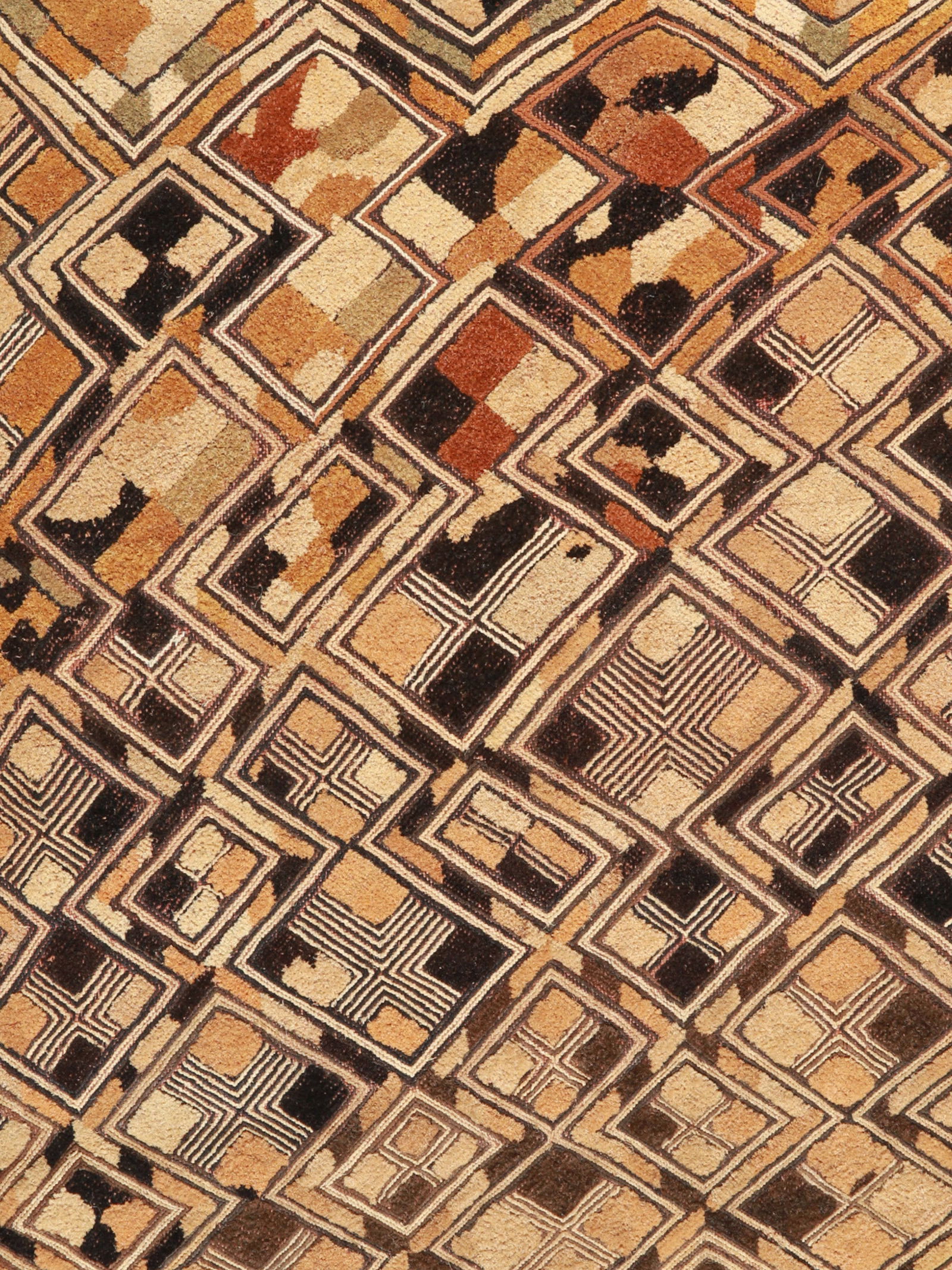 A Kuba-Shoowa embroidered Textile Panel, "Kasaï Velvet" (1 of 3)