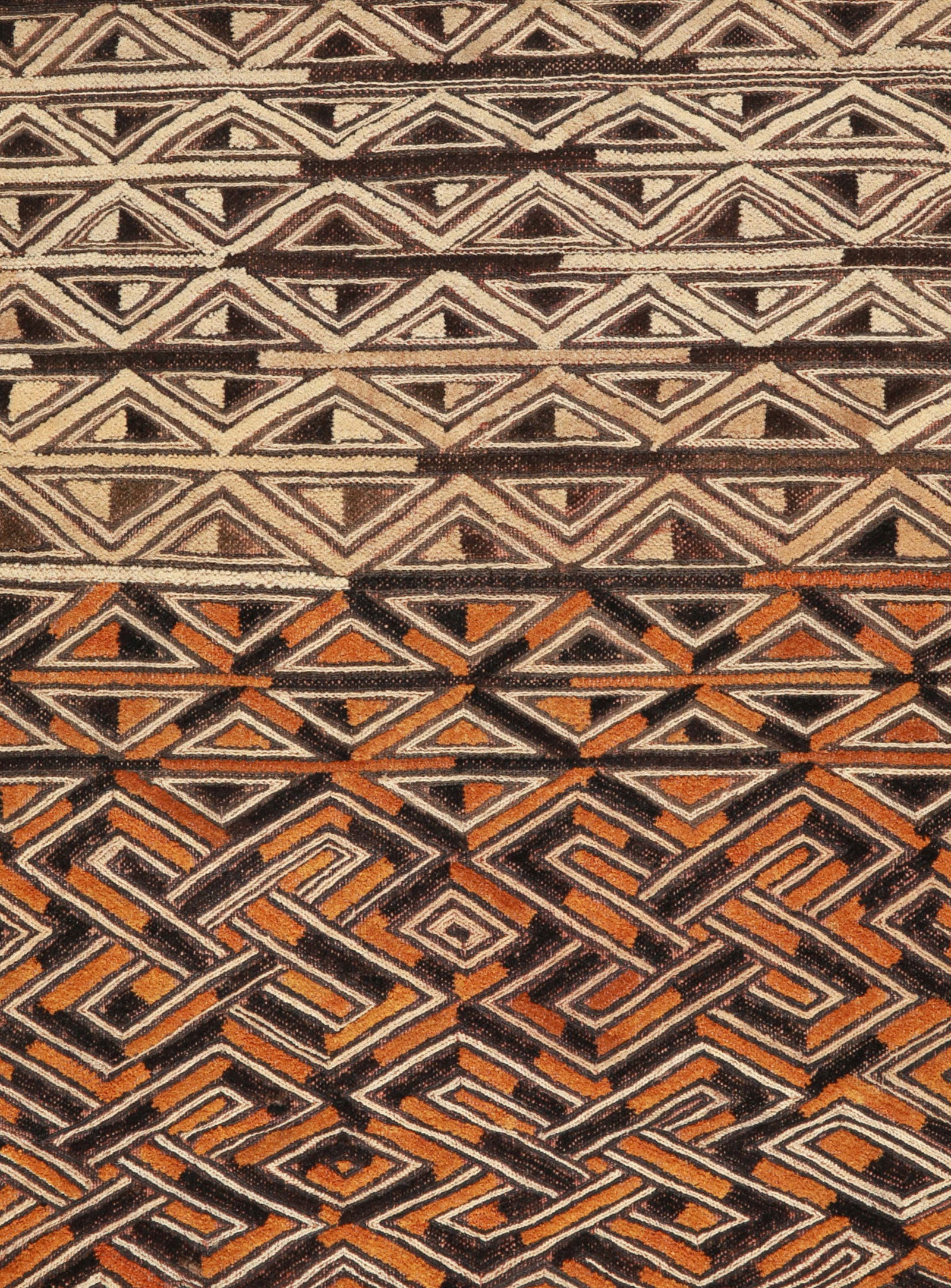 A Kuba-Shoowa embroidered Textile Panel, "Kasaï Velvet" (1 of 3)