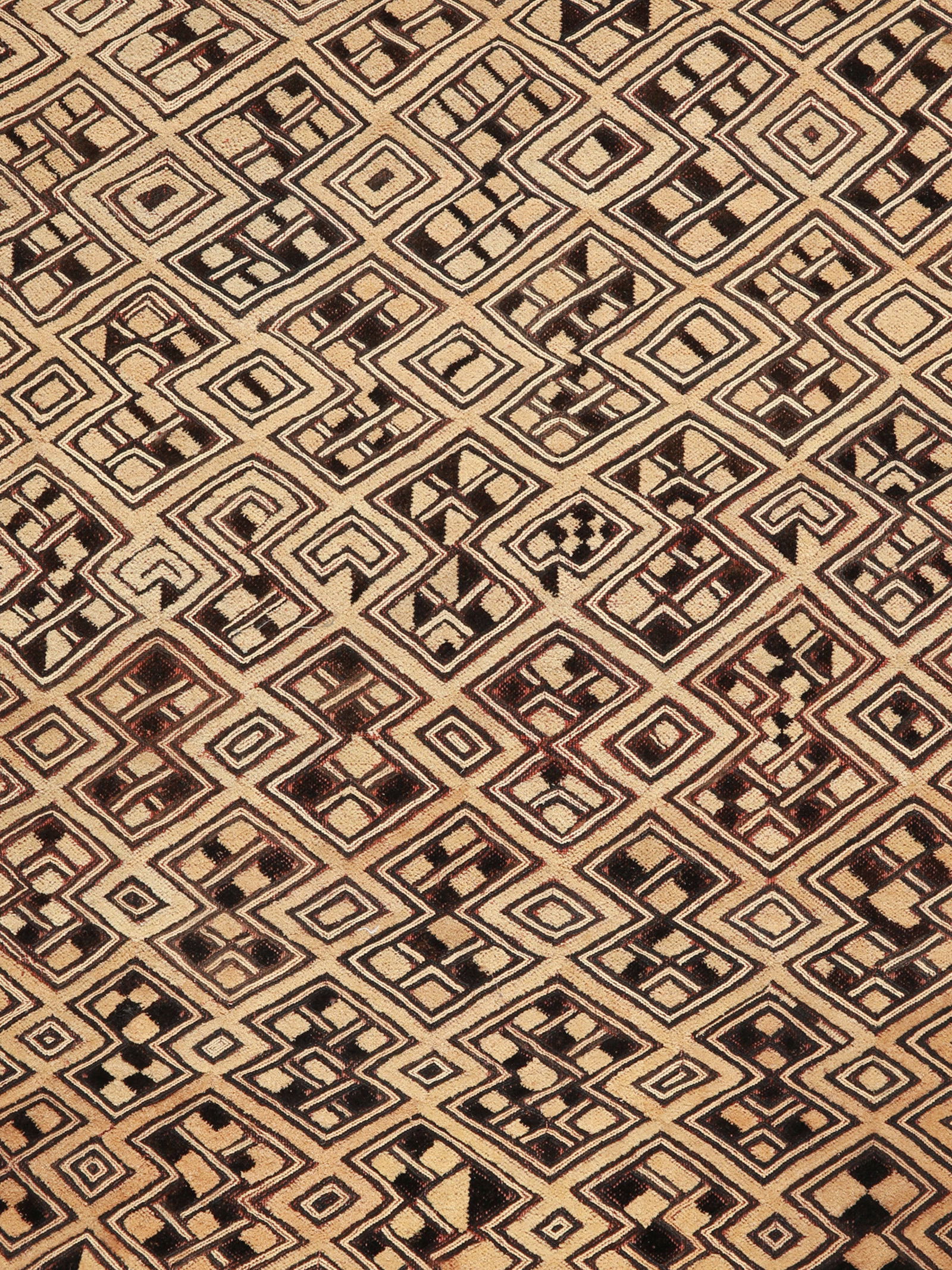 A Kuba-Shoowa embroidered Textile Panel, "Kasaï Velvet" (1 of 3)
