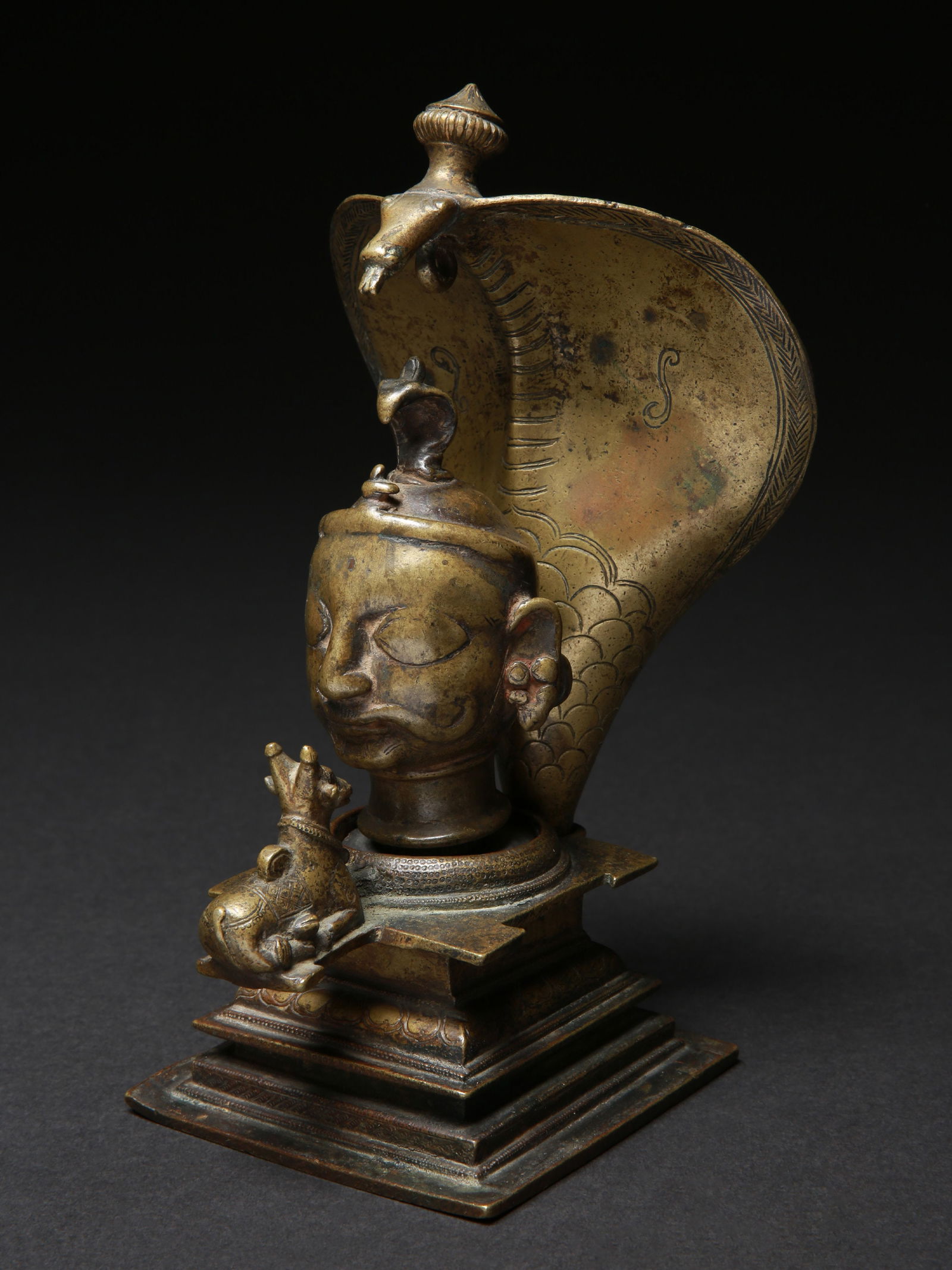 A Hindu Yoni with a Bull and a Cobra Snake (1 of 13)