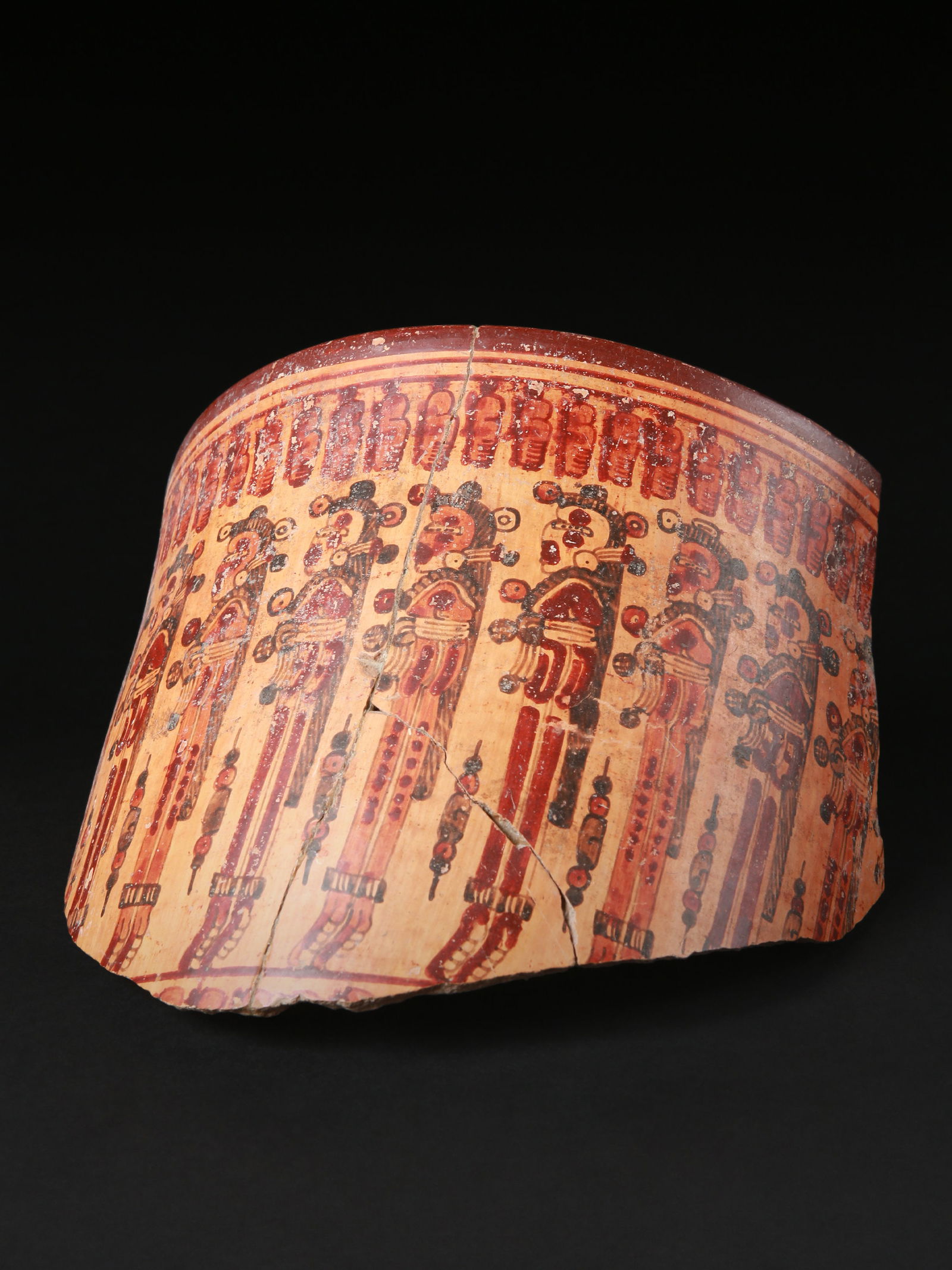 A Maya Fragment of a polychrome Vessel (1 of 8)