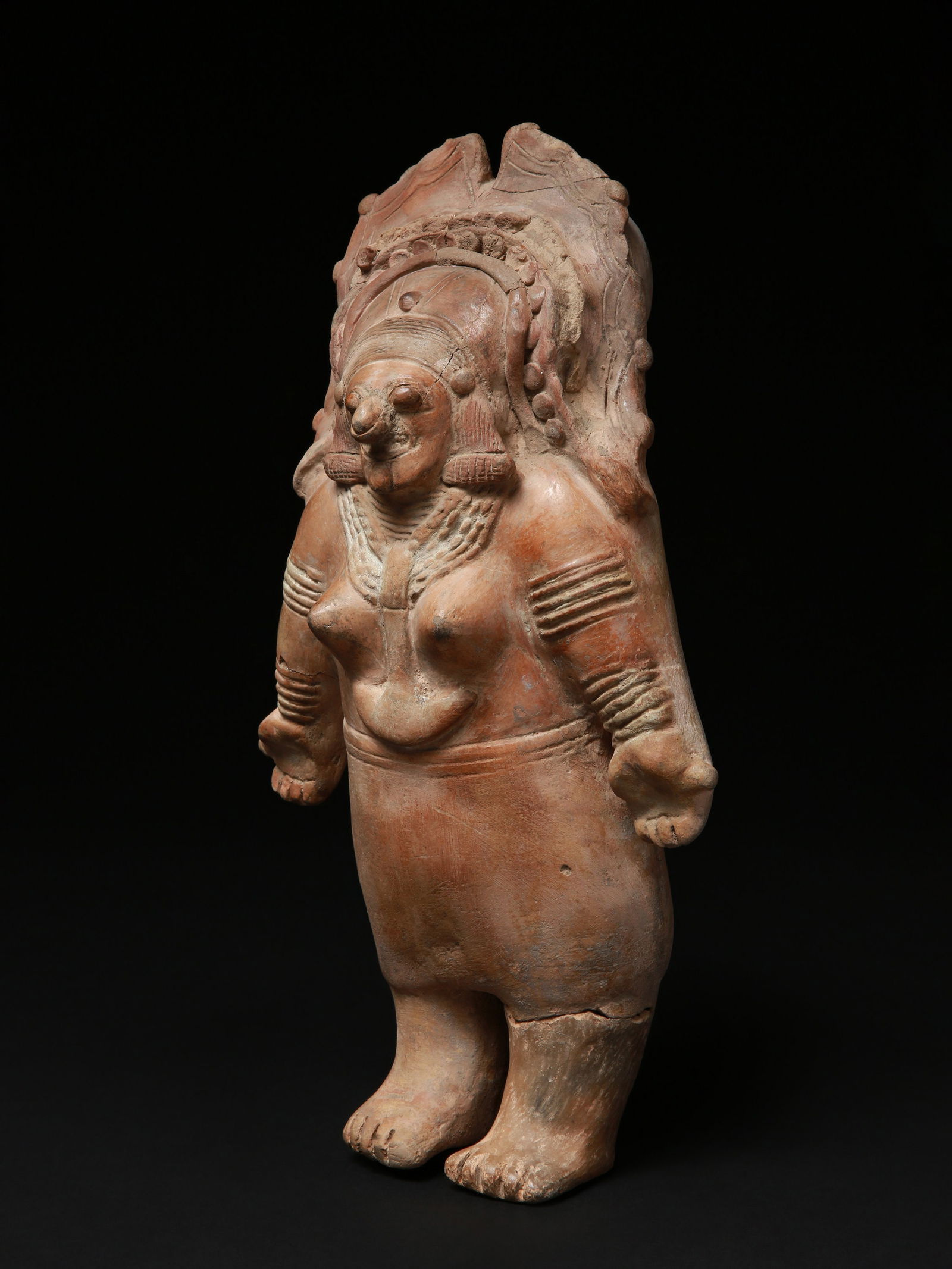 A Jama-Coaque standing Female Figure / Pre-Columbian Art (1 of 17)