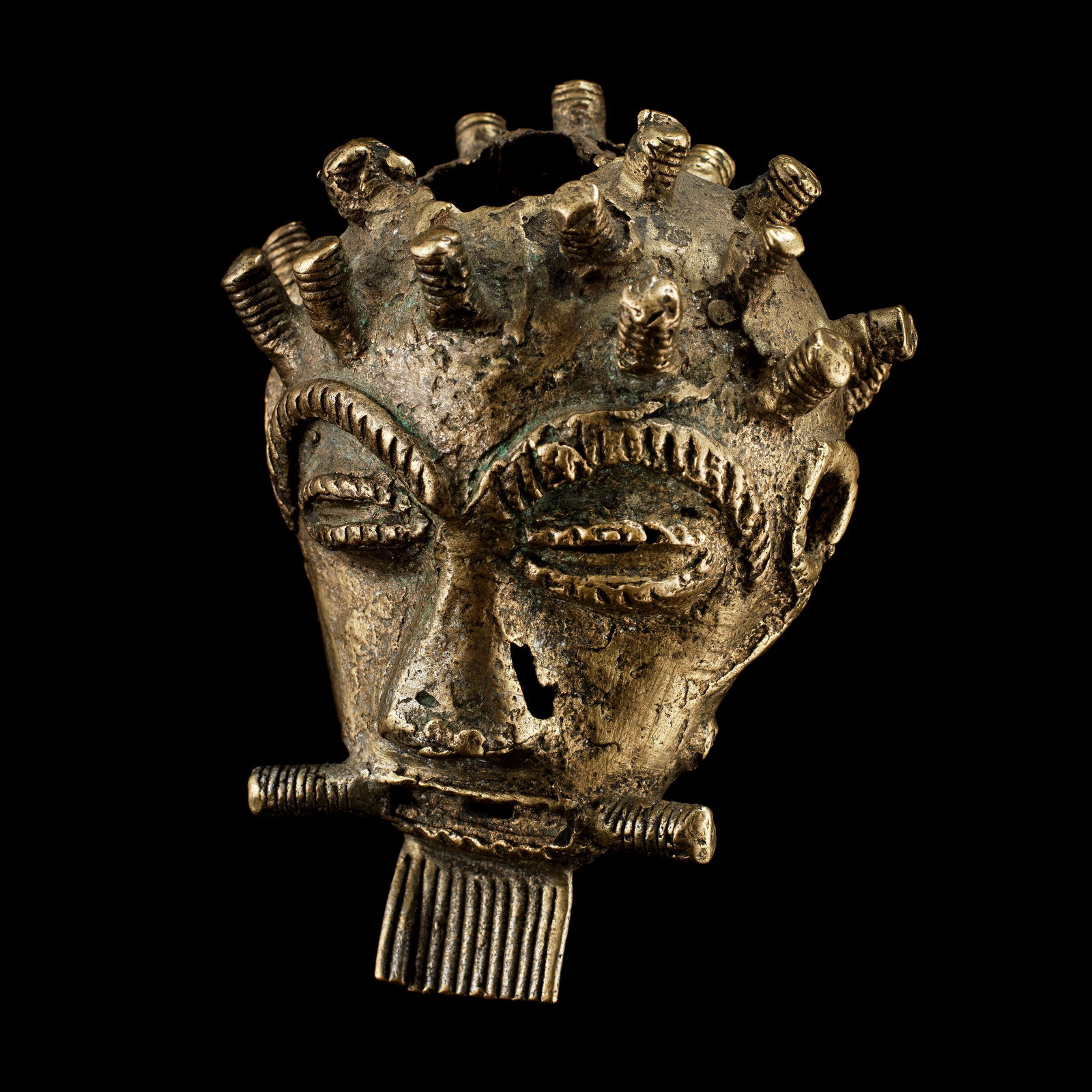 An Asante Miniature Mask, Portrait (1 of 7)