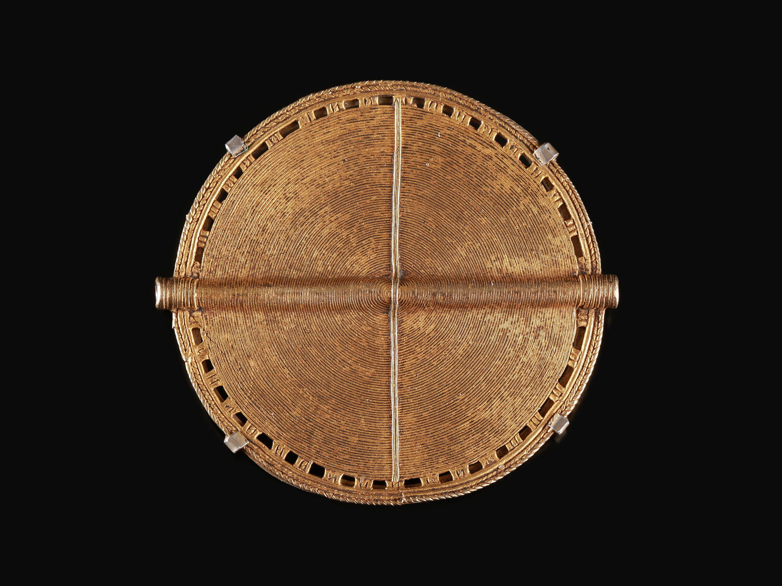 An Akan Jewelry Piece mounted as a Brooch (1 of 4)