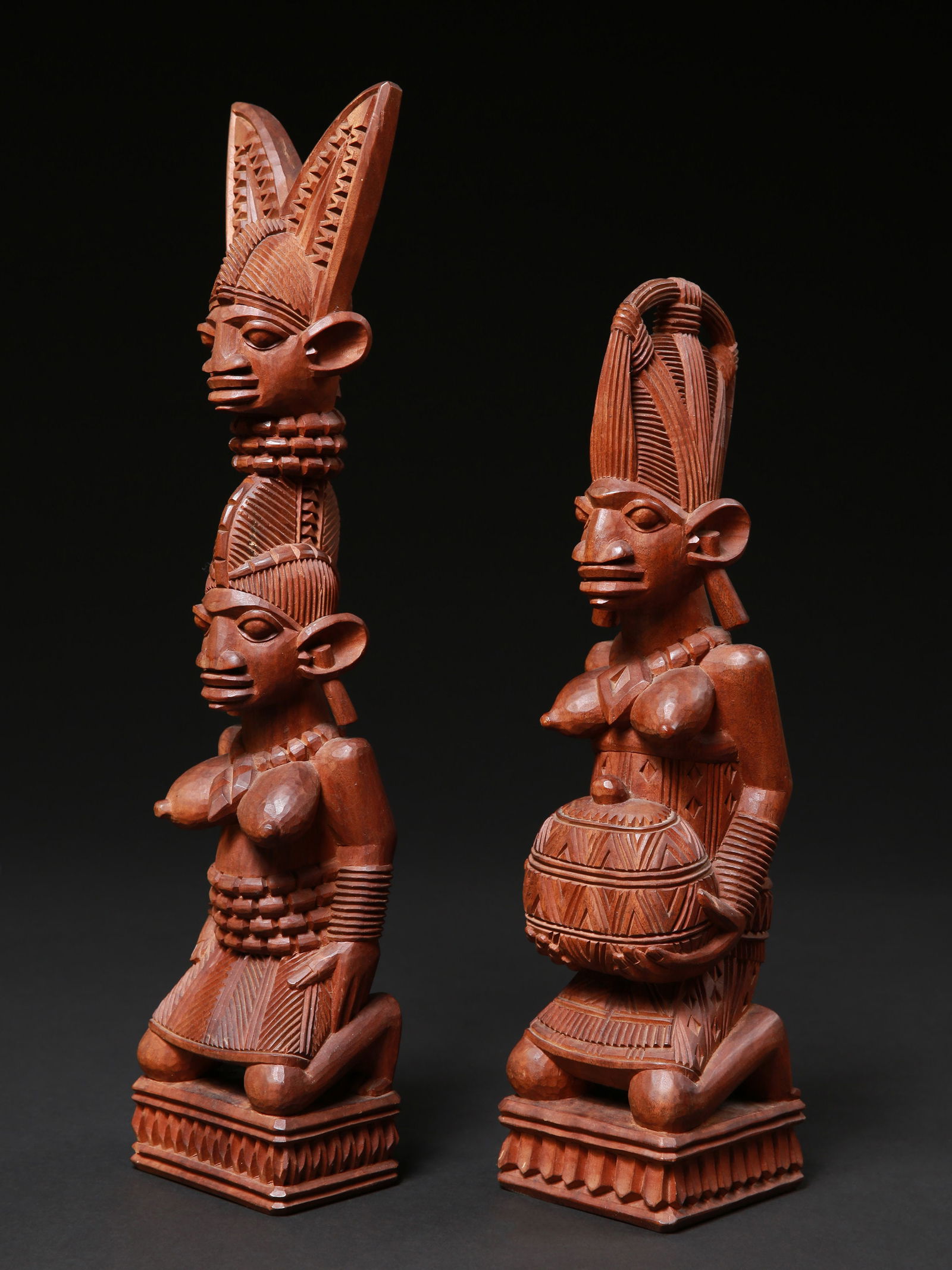 2 Figures by Bisi Fakeye (1942 – 2017), signed and dated (1 of 18)