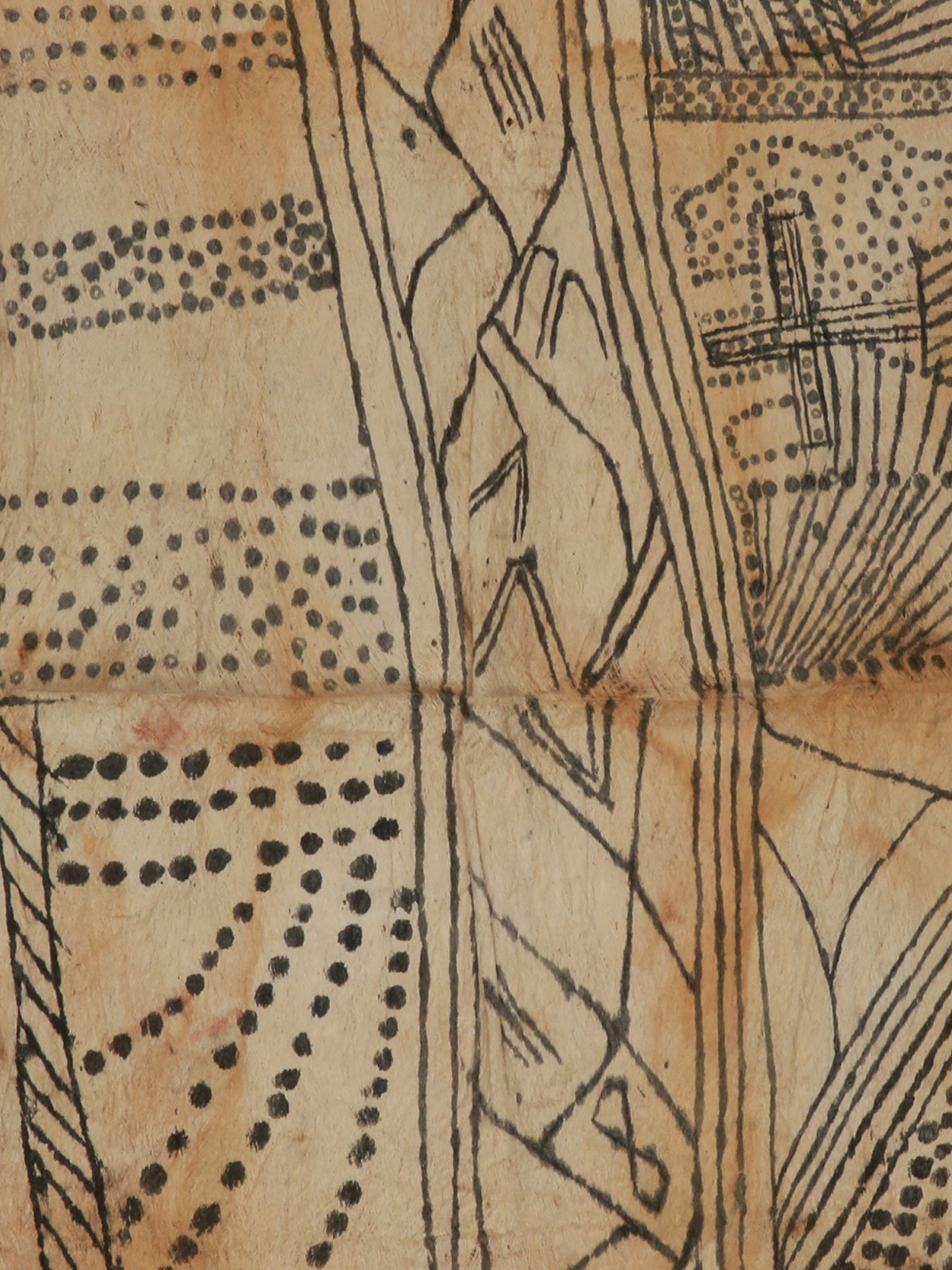 A Mbuti Bark Cloth, "pongo" (1 of 4)