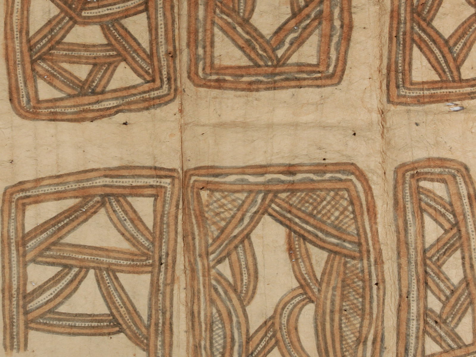 A Barkcloth Panel from Oro Province, "tapa" (1 of 4)