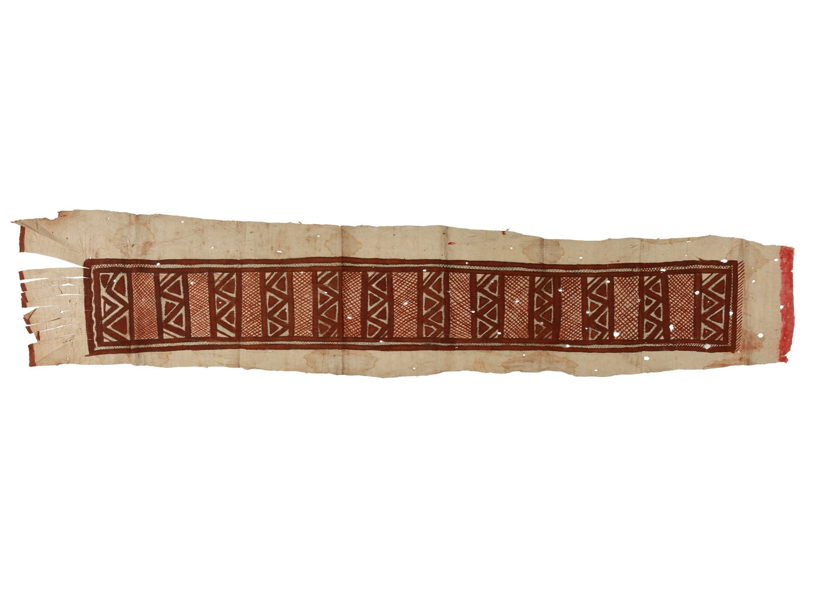 A Barkcloth Panel from Oro Province, "tapa" (1 of 4)