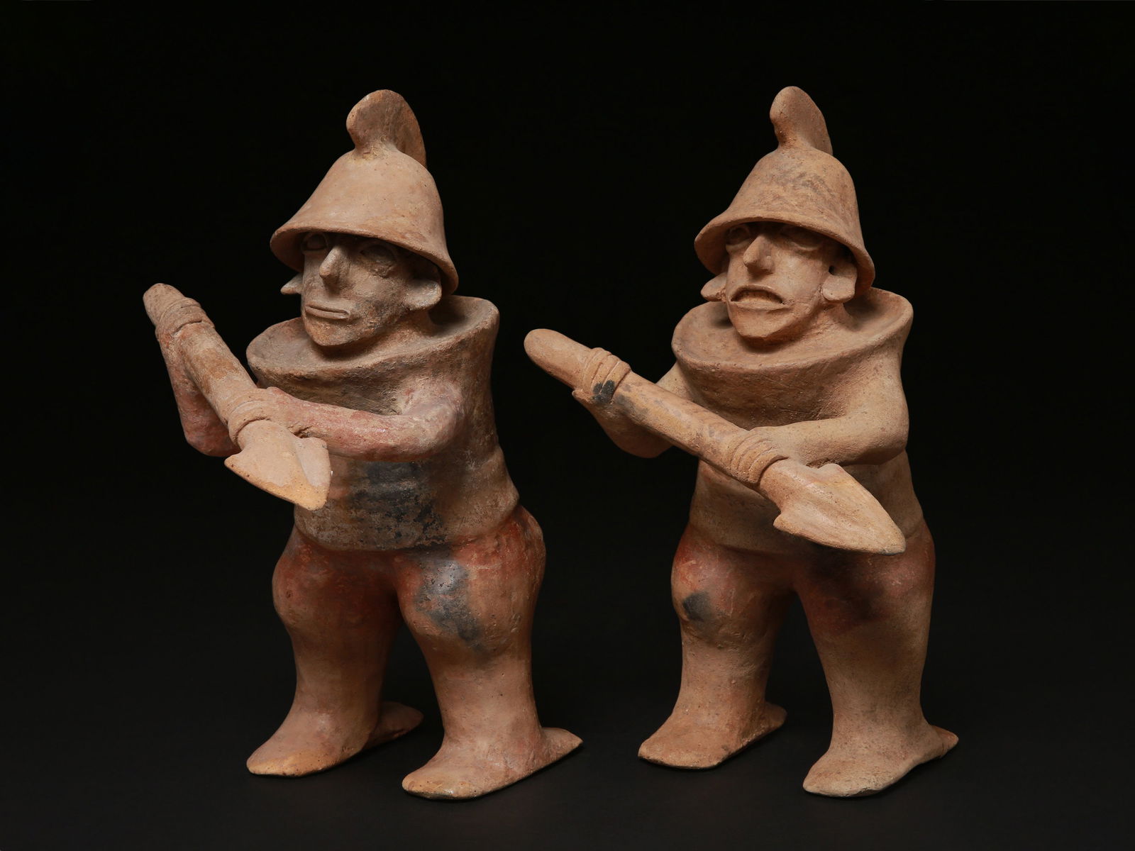 A Pair of Jalisco standing Terracotta Warriors (1 of 12)