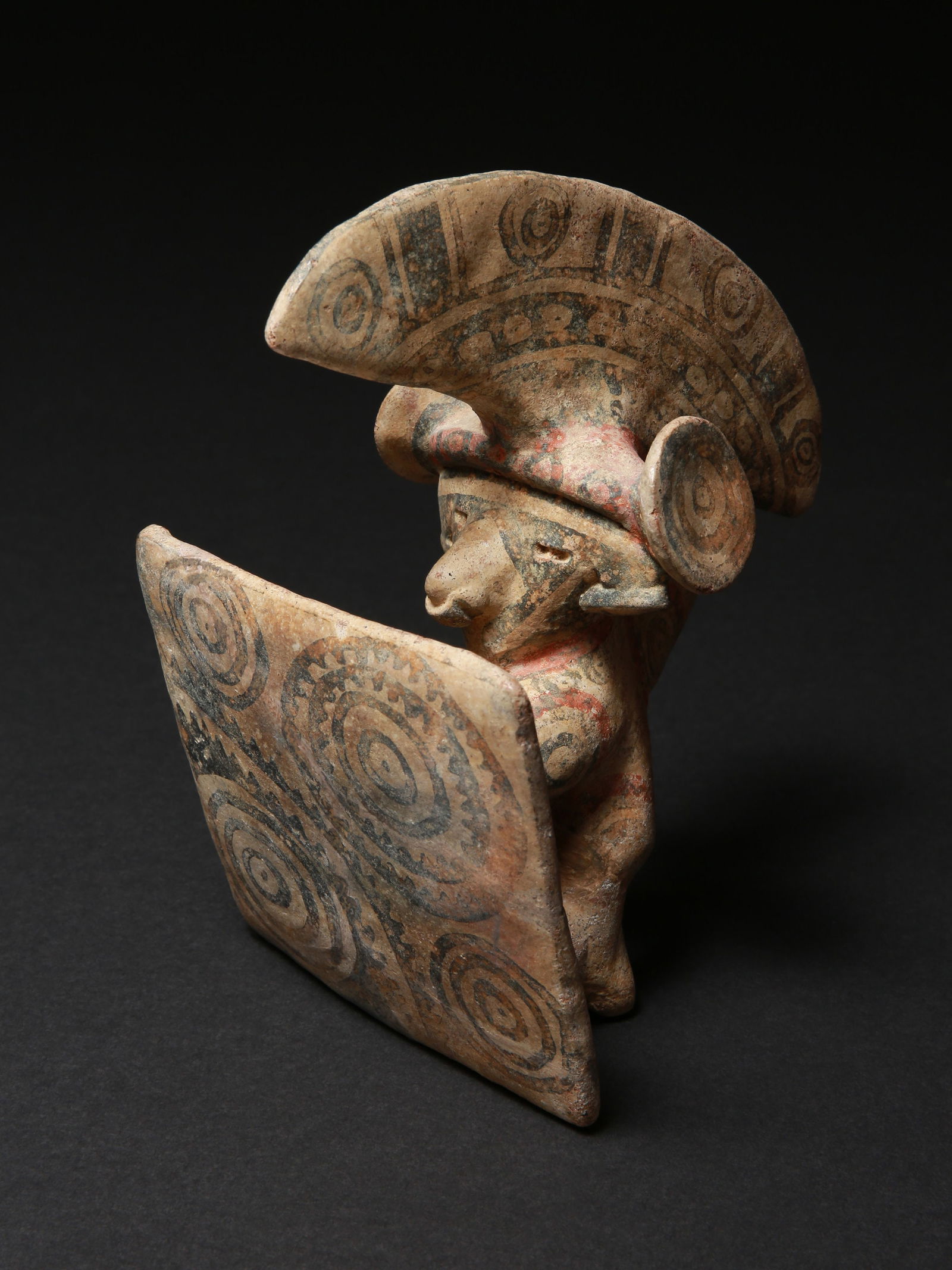 A Nayarit Chinesco Style standing Terracotta Warrior Figure (1 of 14)